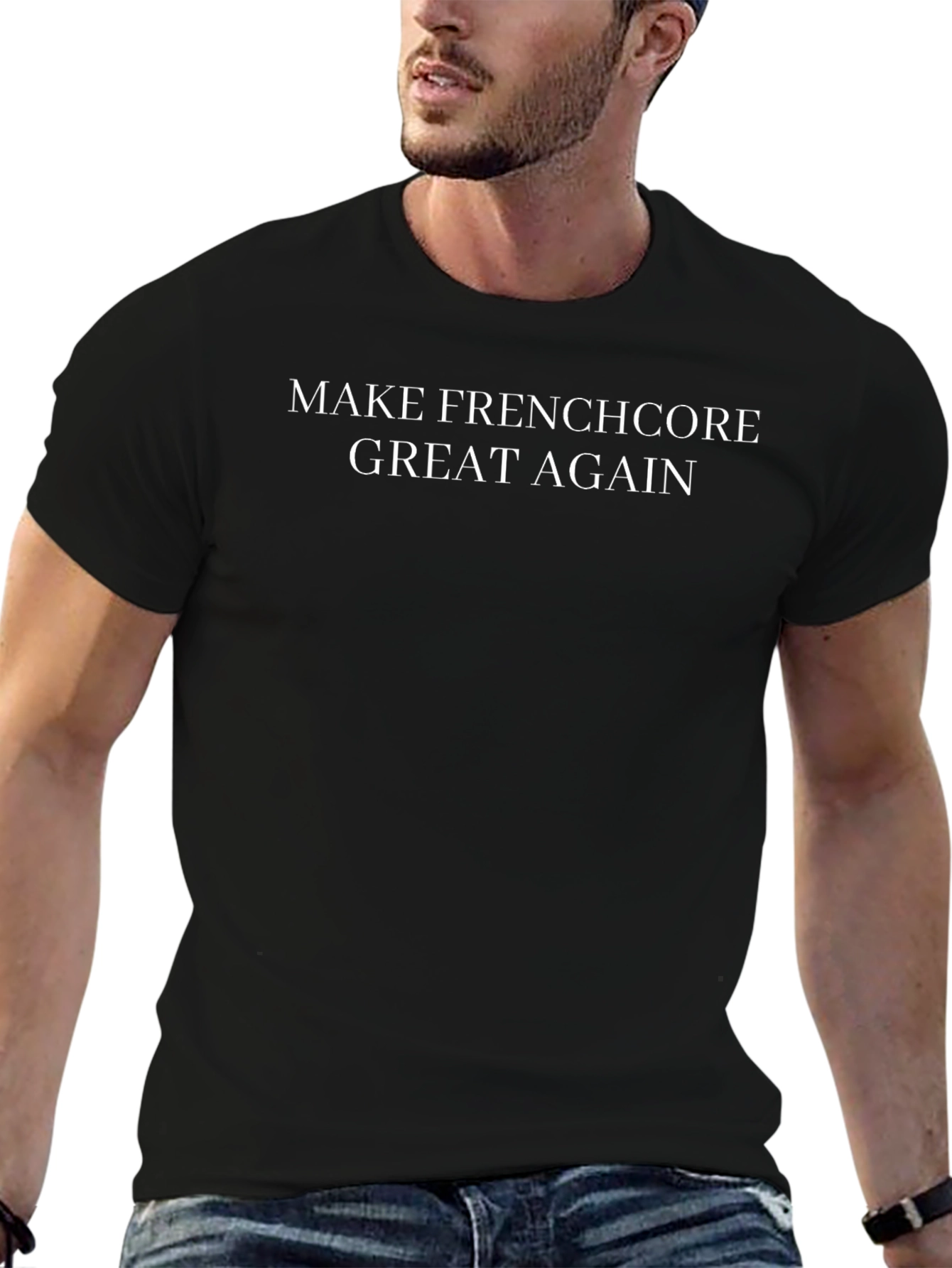 Make Frenchcore Great Again Black Tee