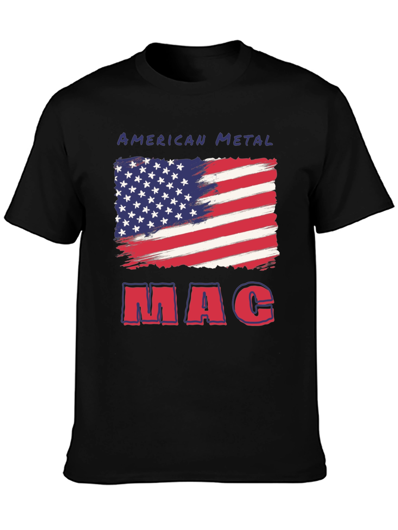 American Metal MAC USA Flag T-Shirt