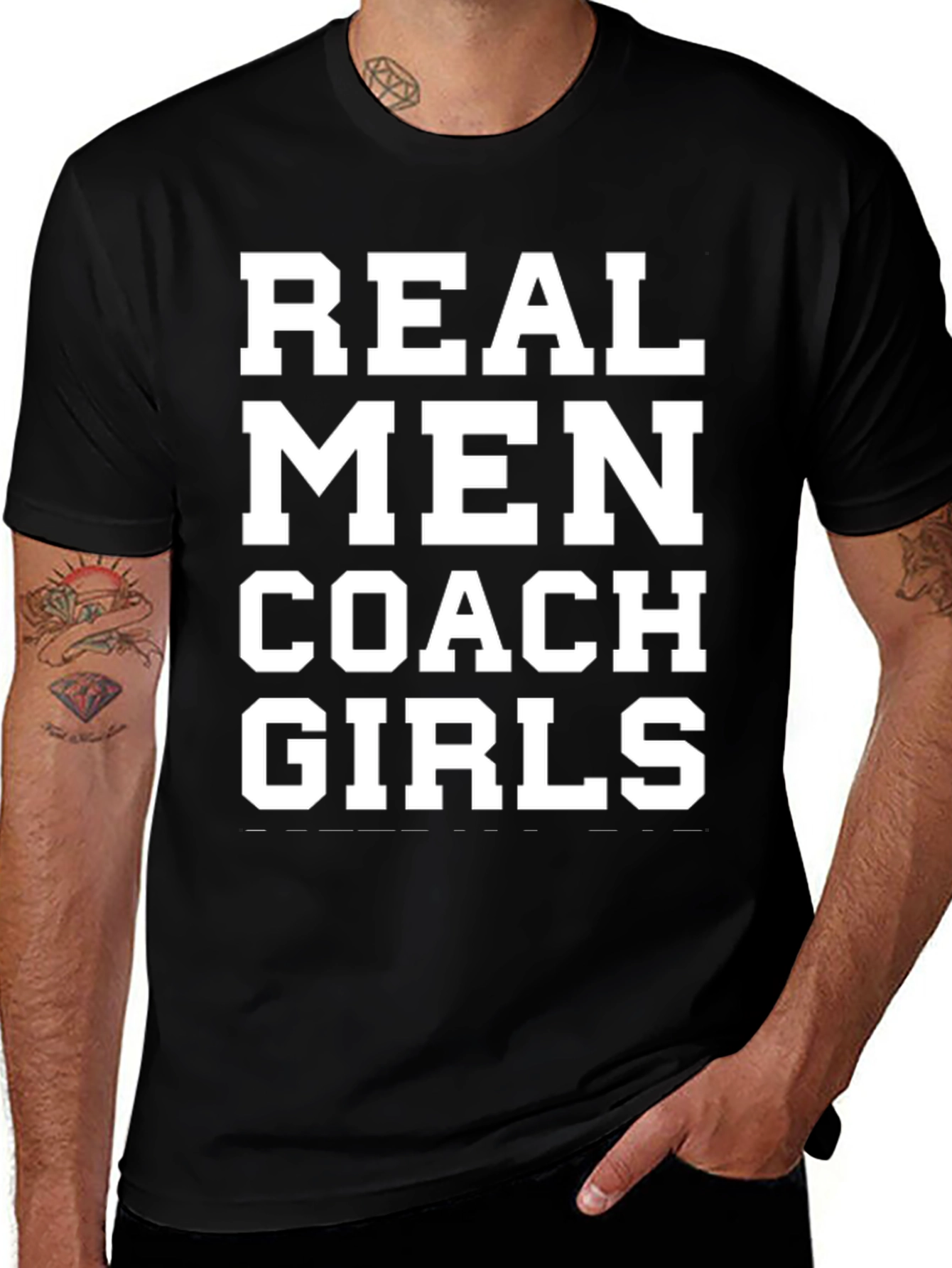 Real Men Coach Girls T-Shirt - Bold Statement Tee