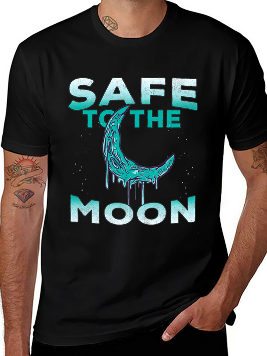 Safe to the Moon T-Shirt - Crypto Design