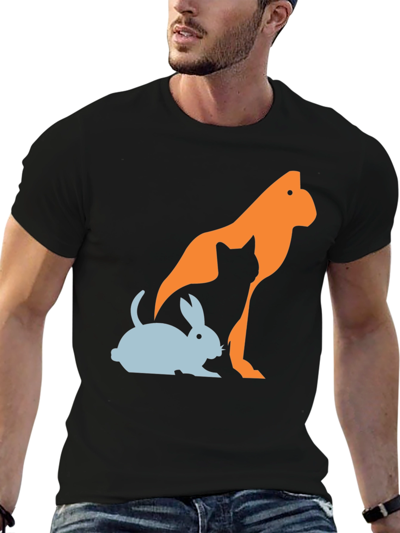 Animal Silhouette Graphic Tee