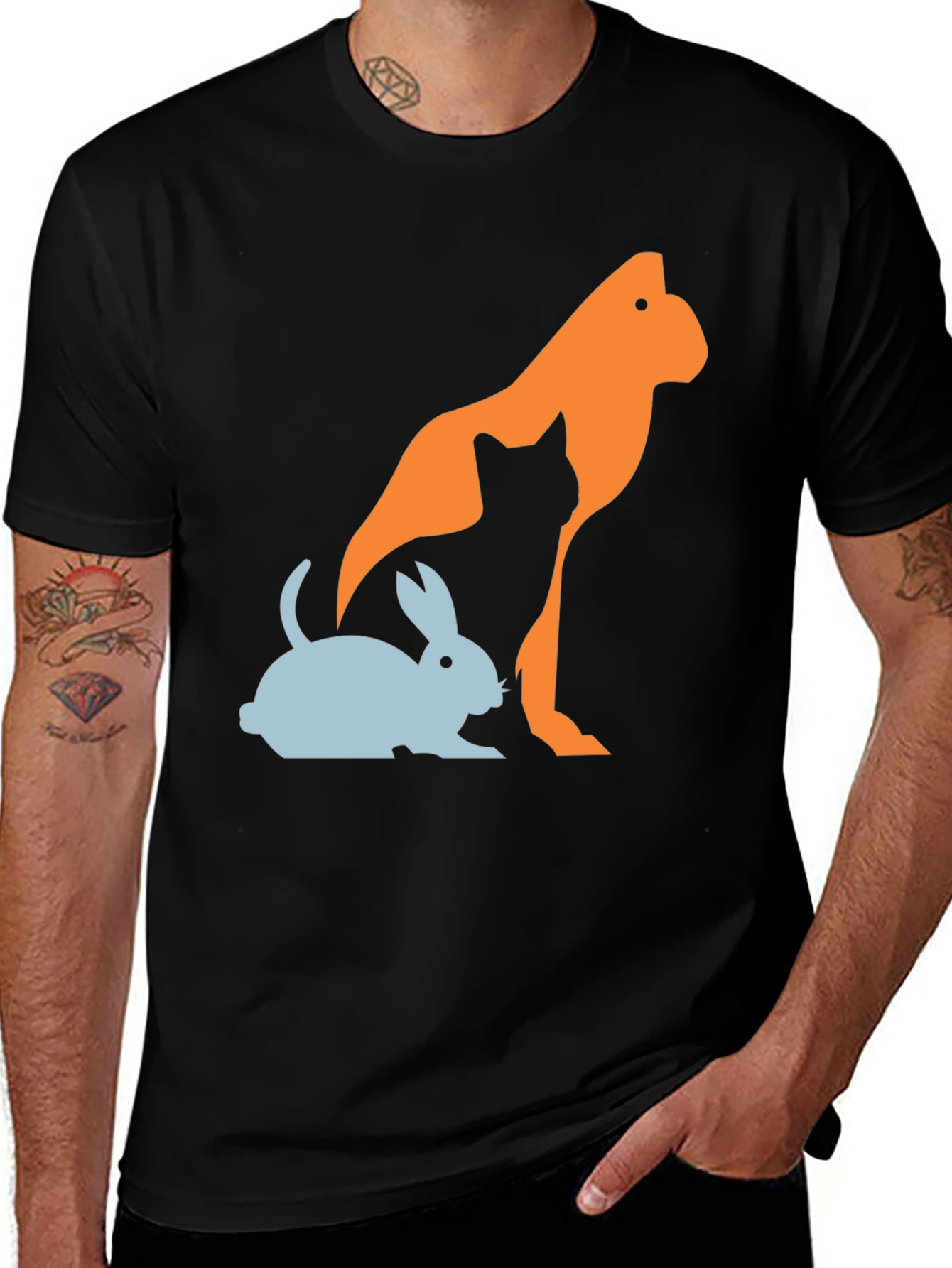 Animal Silhouette Graphic Tee