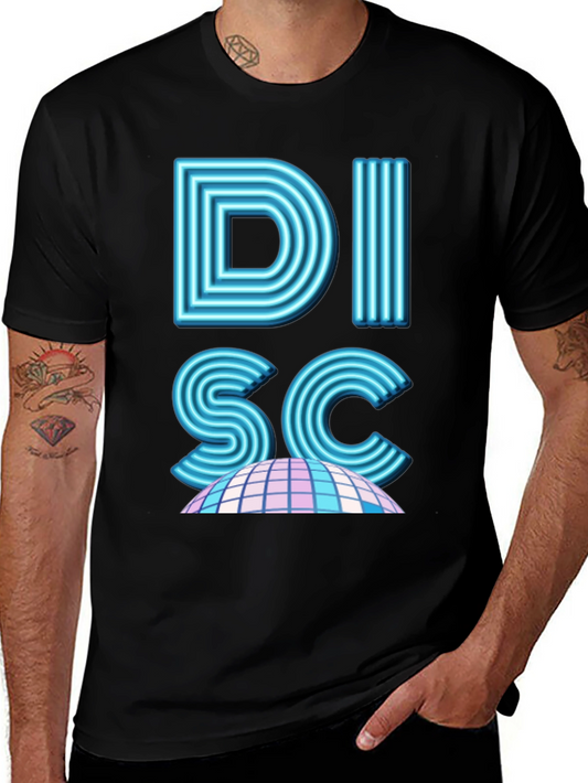 Retro Disco T-Shirt - Neon Light Design