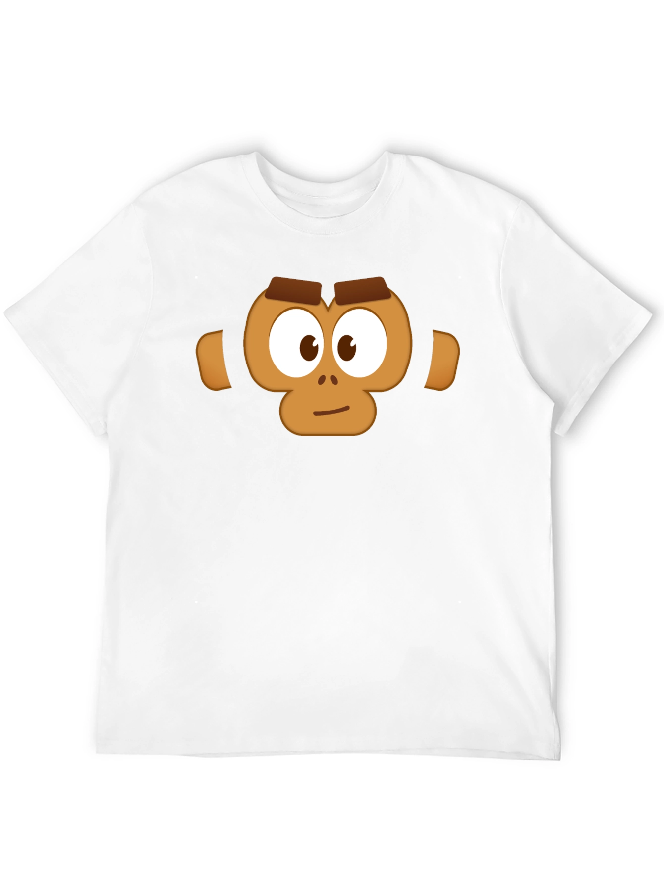 Monkey Face Graphic T-Shirt - Casual Black Tee