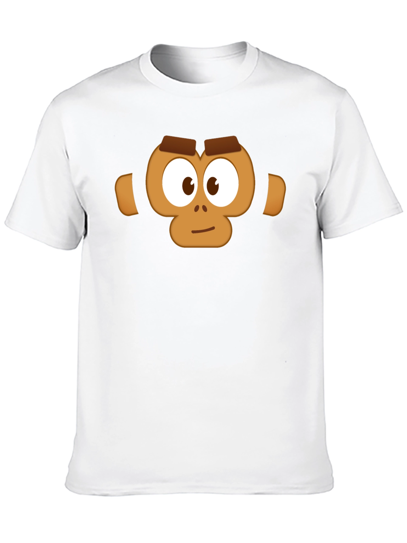 Monkey Face Graphic T-Shirt - Casual Black Tee