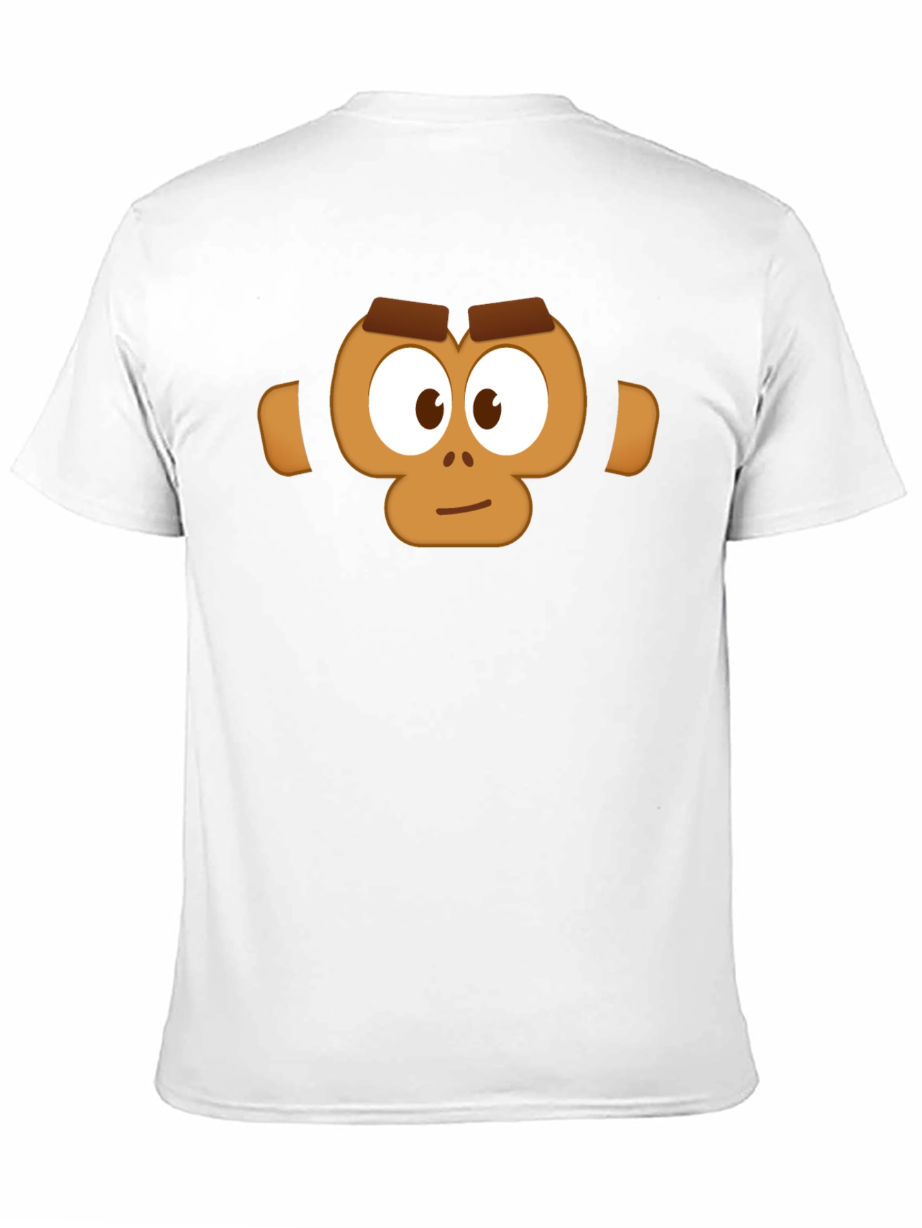 Monkey Face Graphic T-Shirt - Casual Black Tee
