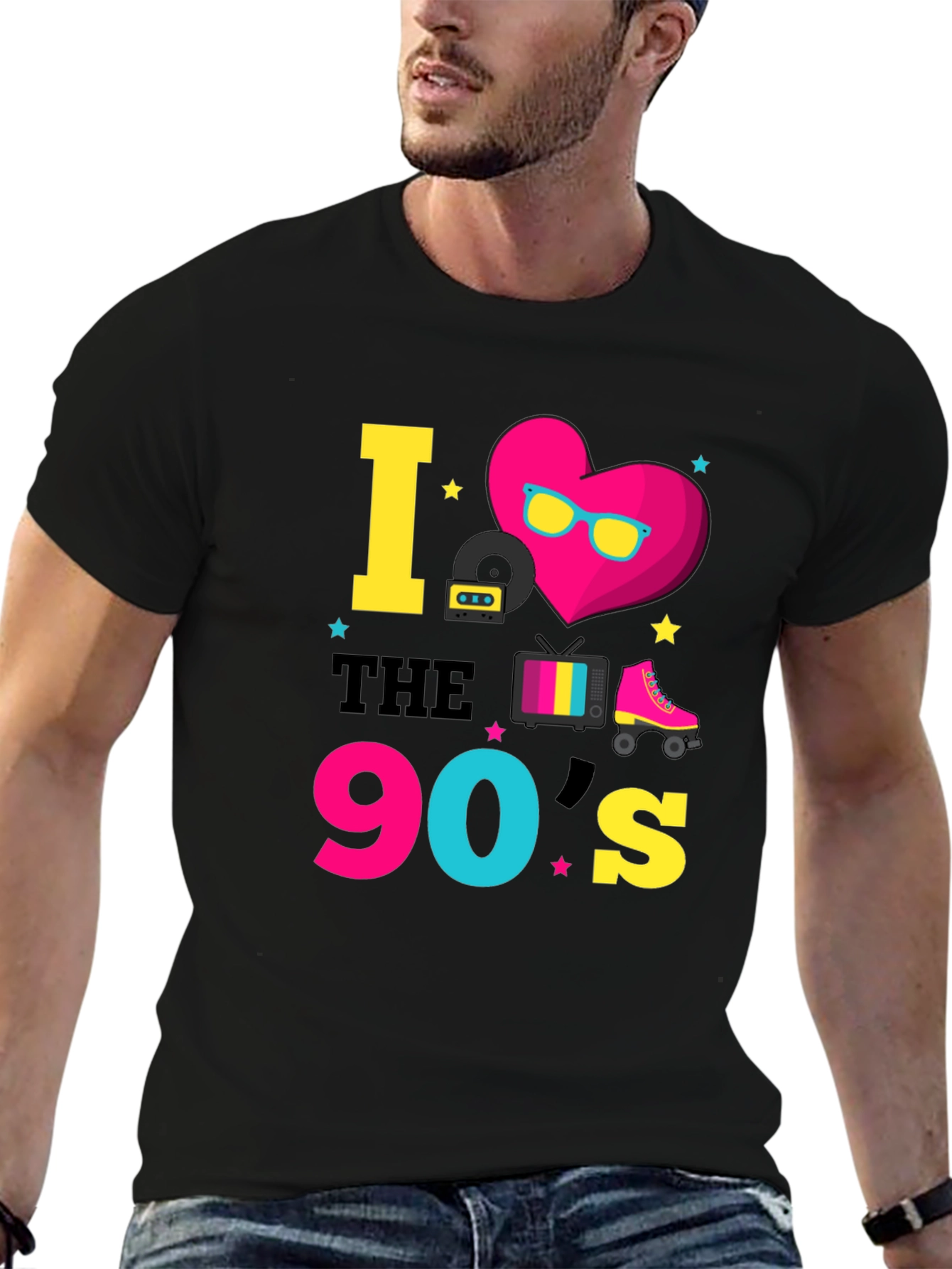 I Love the 90s Black T-Shirt