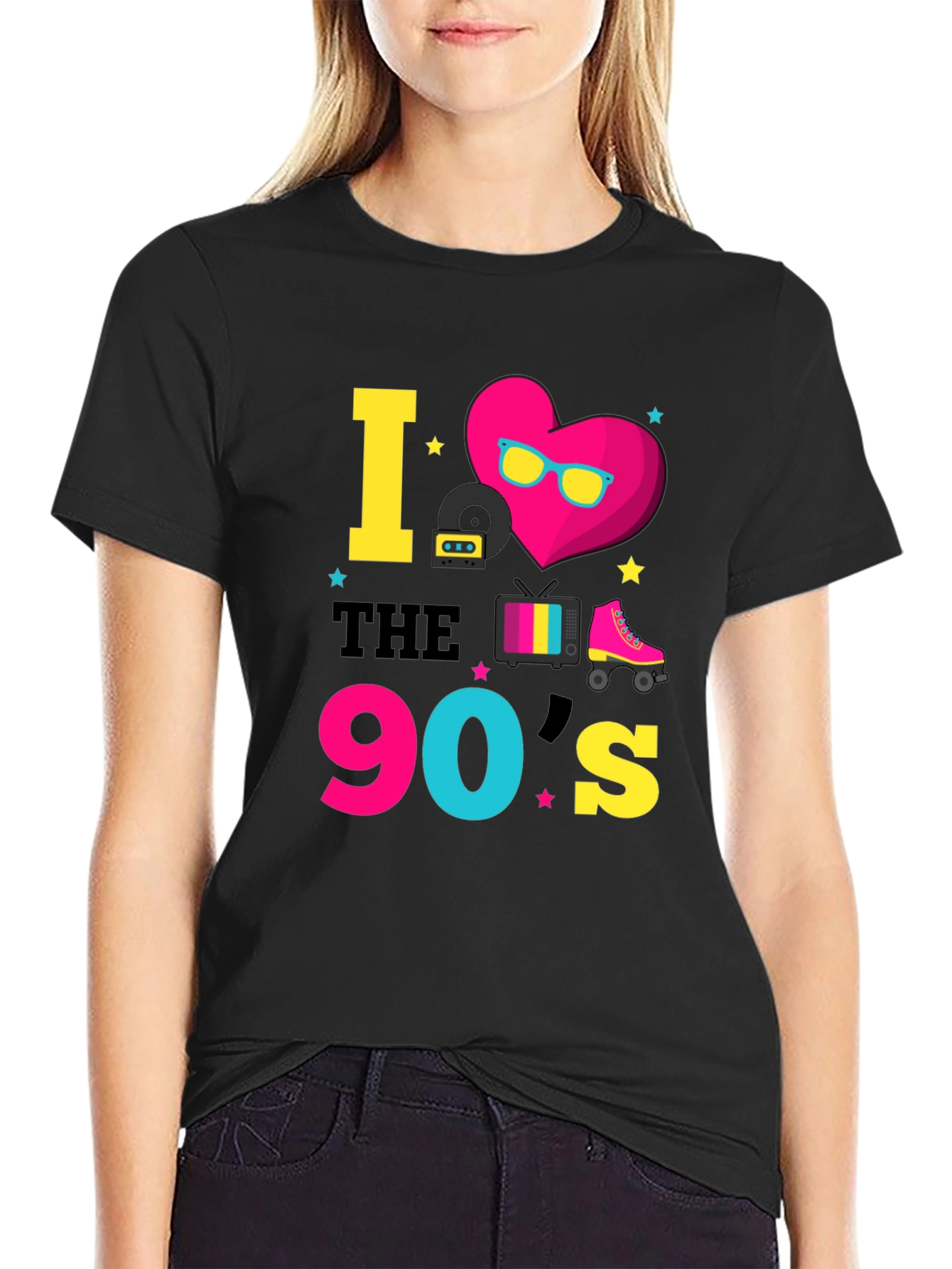I Love the 90s Black T-Shirt