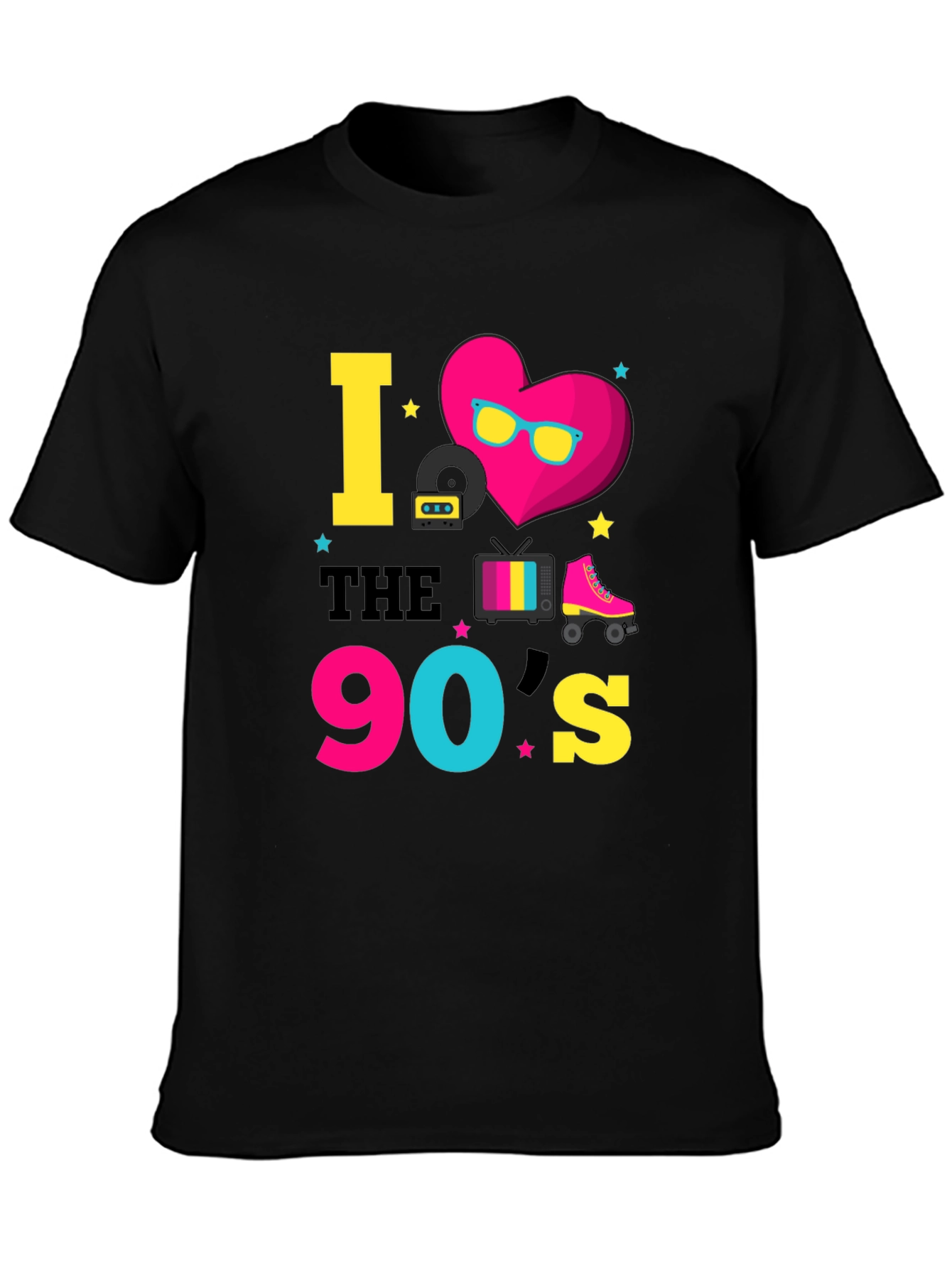 I Love the 90s Black T-Shirt