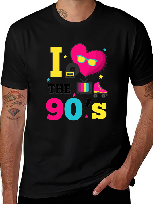 I Love the 90s Black T-Shirt