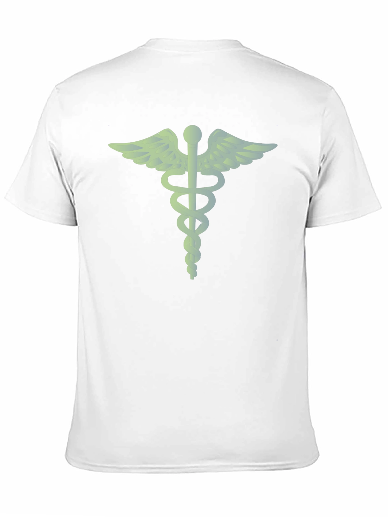 Green Caduceus Graphic Tee - Black