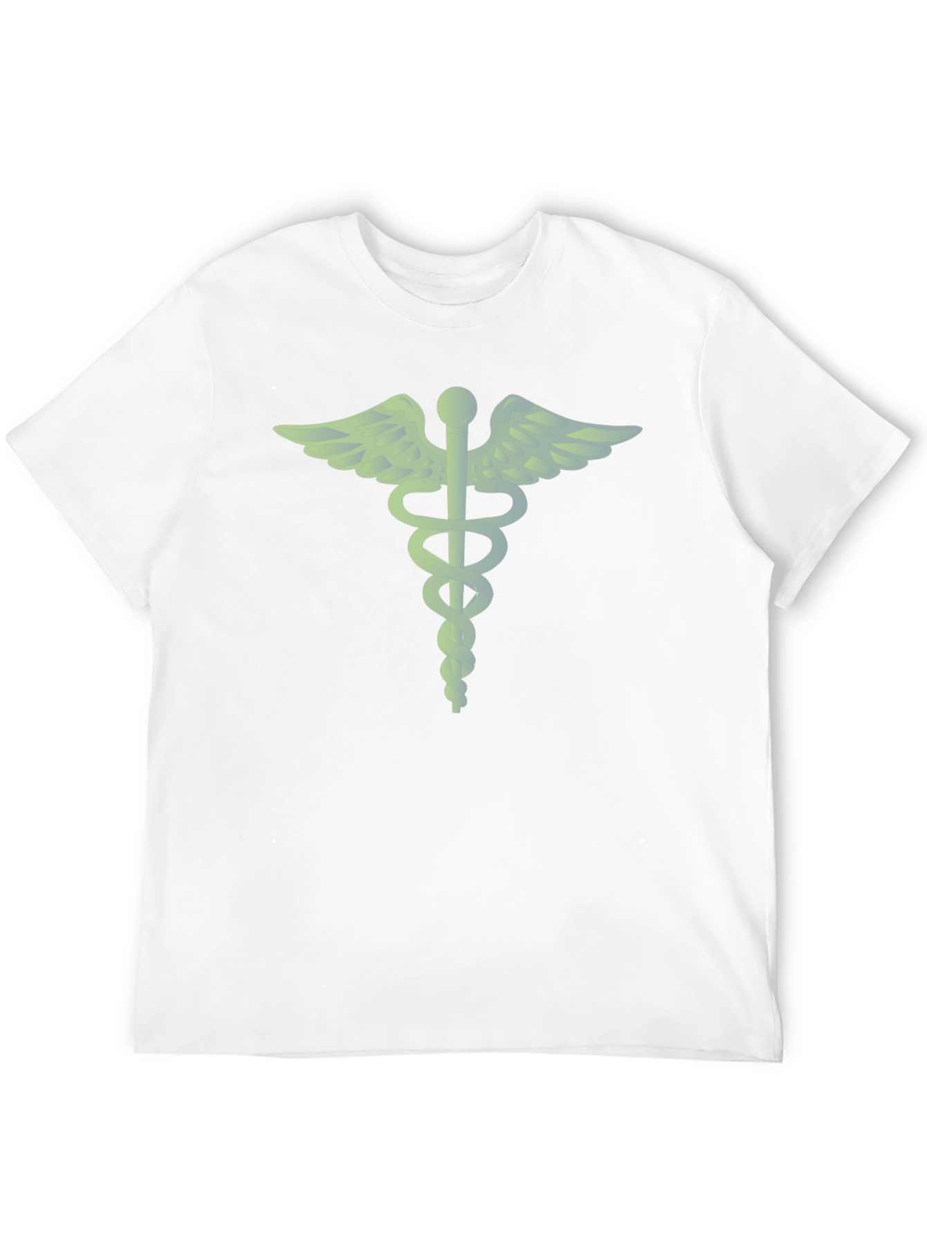 Green Caduceus Graphic Tee - Black