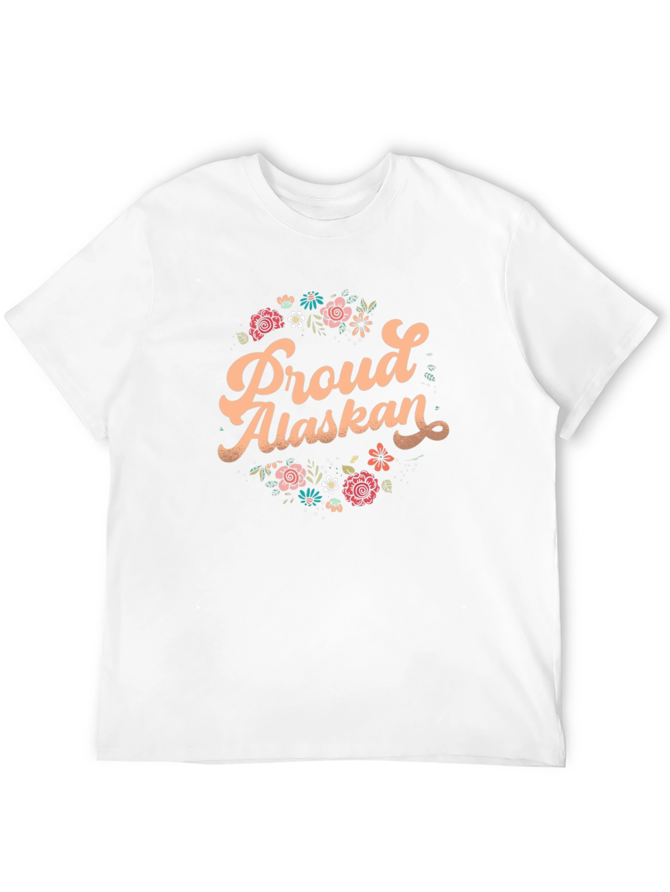 Proud Alaskan Floral T-Shirt