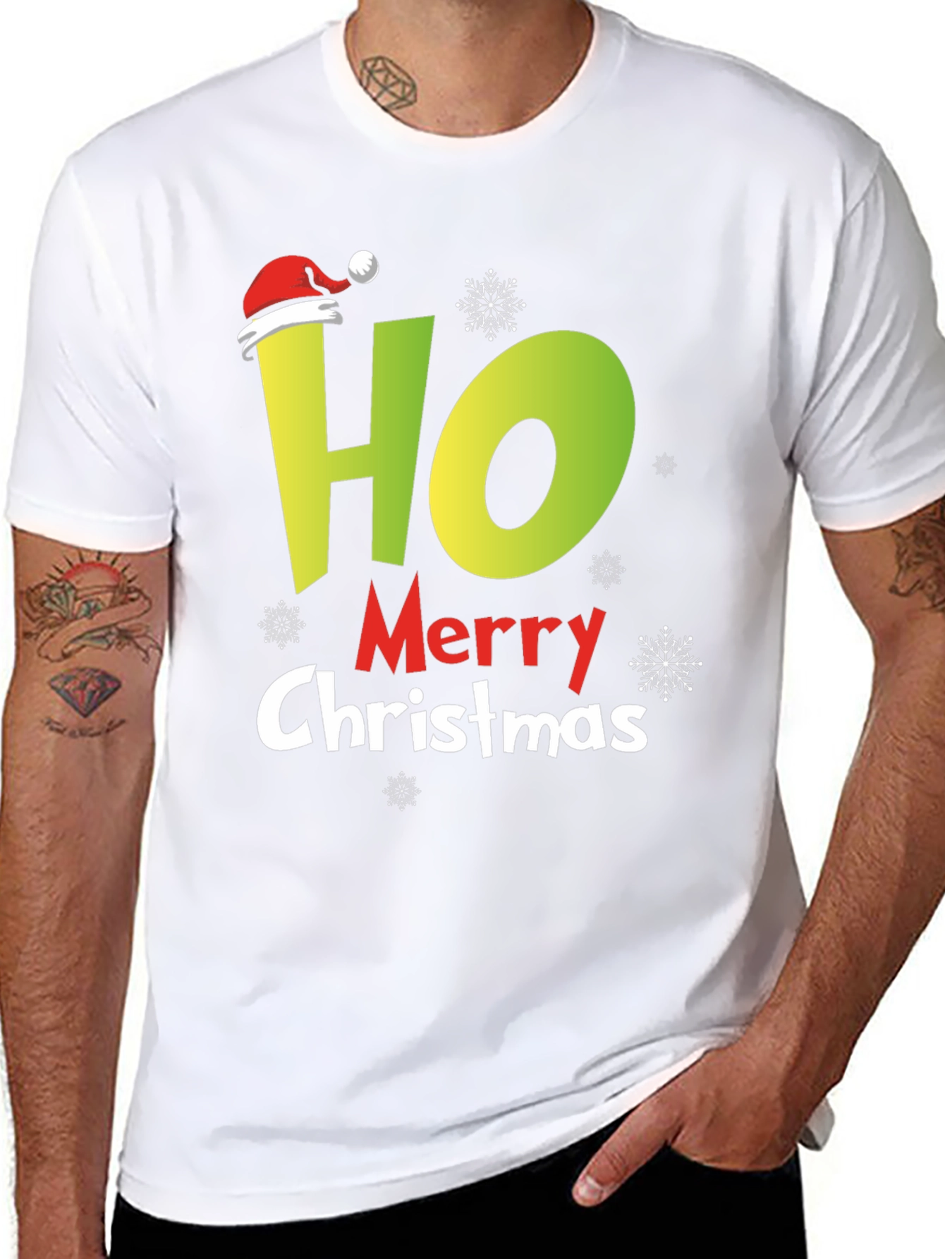 Funny Ho Merry Christmas T-Shirt Holiday Gift