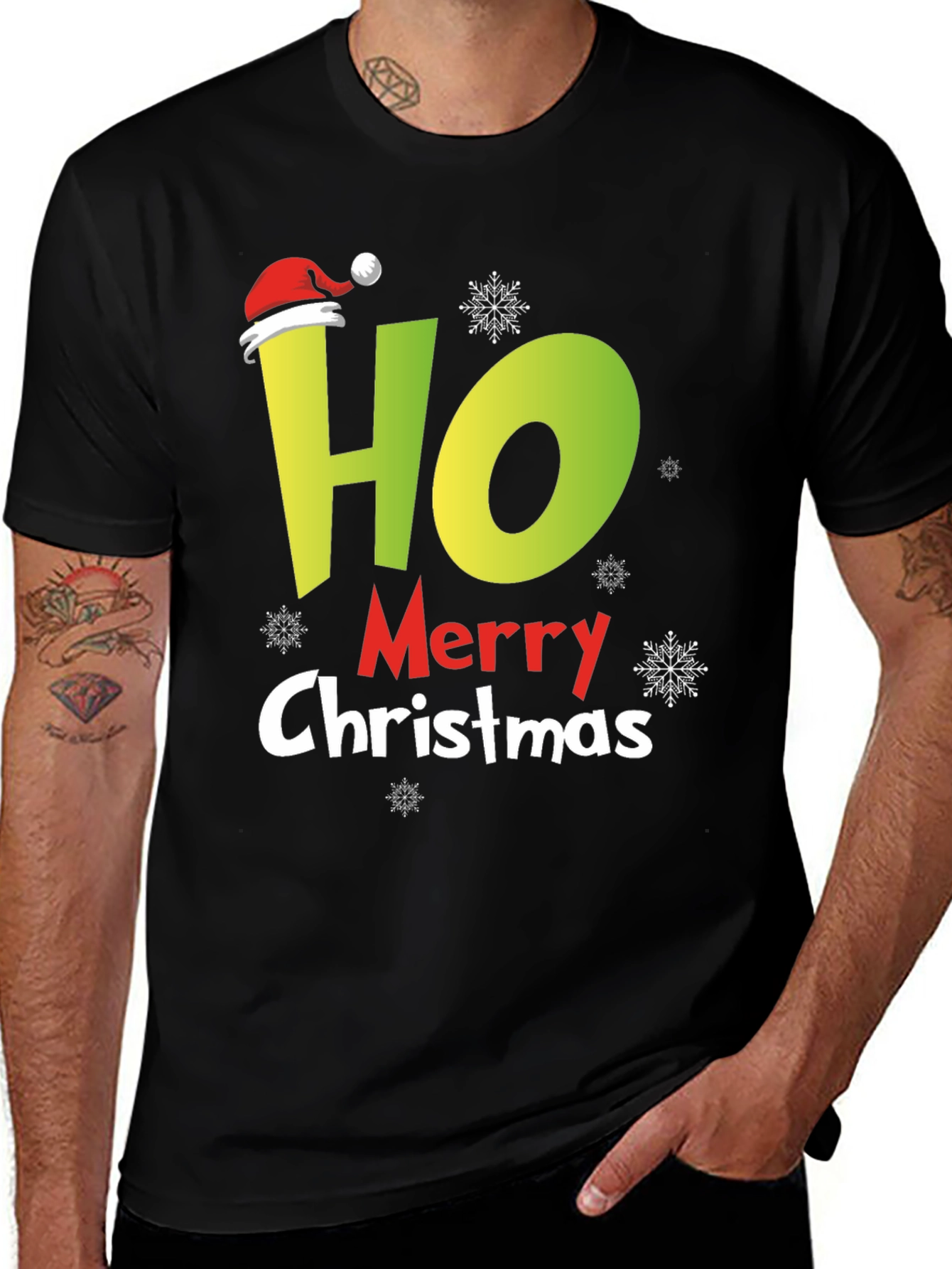 Funny Ho Merry Christmas T-Shirt Holiday Gift