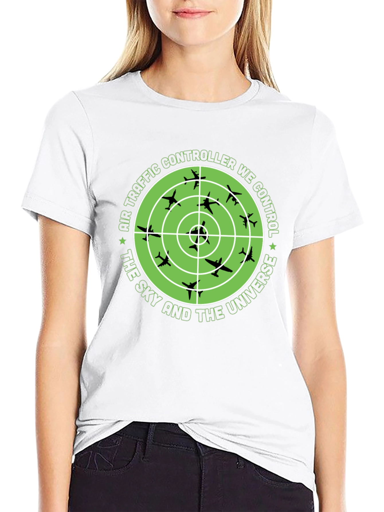 Air Traffic Controller T-Shirt: Sky & Universe