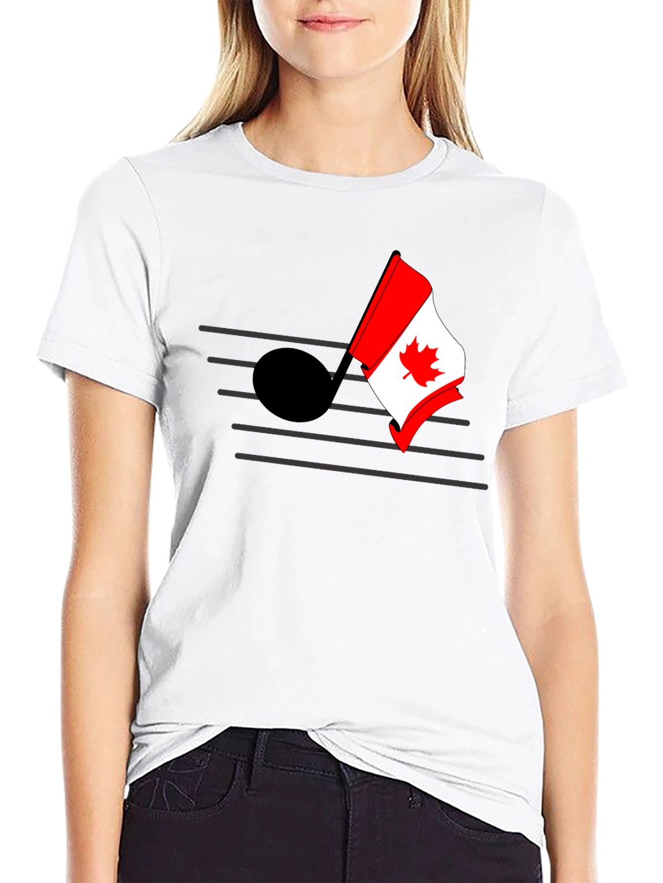 Musical Canada Flag T-Shirt