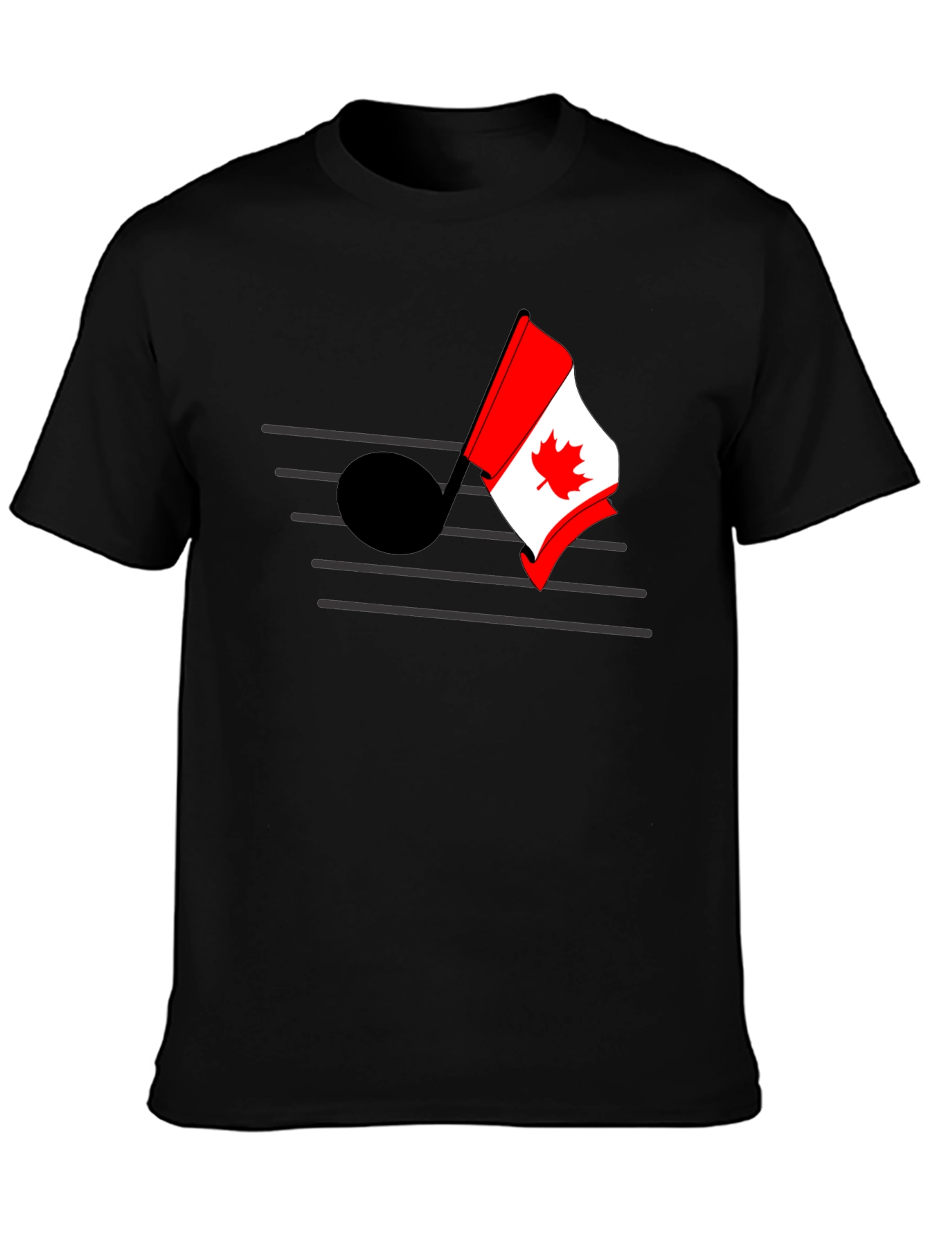 Musical Canada Flag T-Shirt