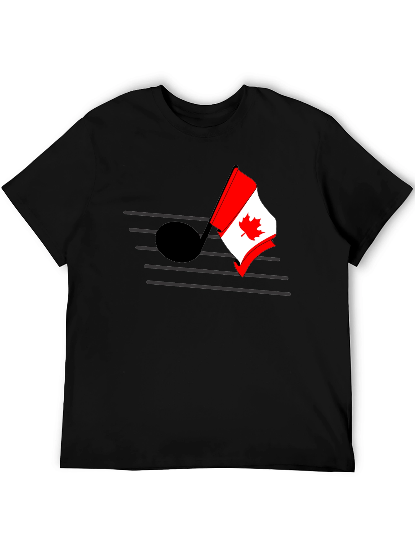 Musical Canada Flag T-Shirt