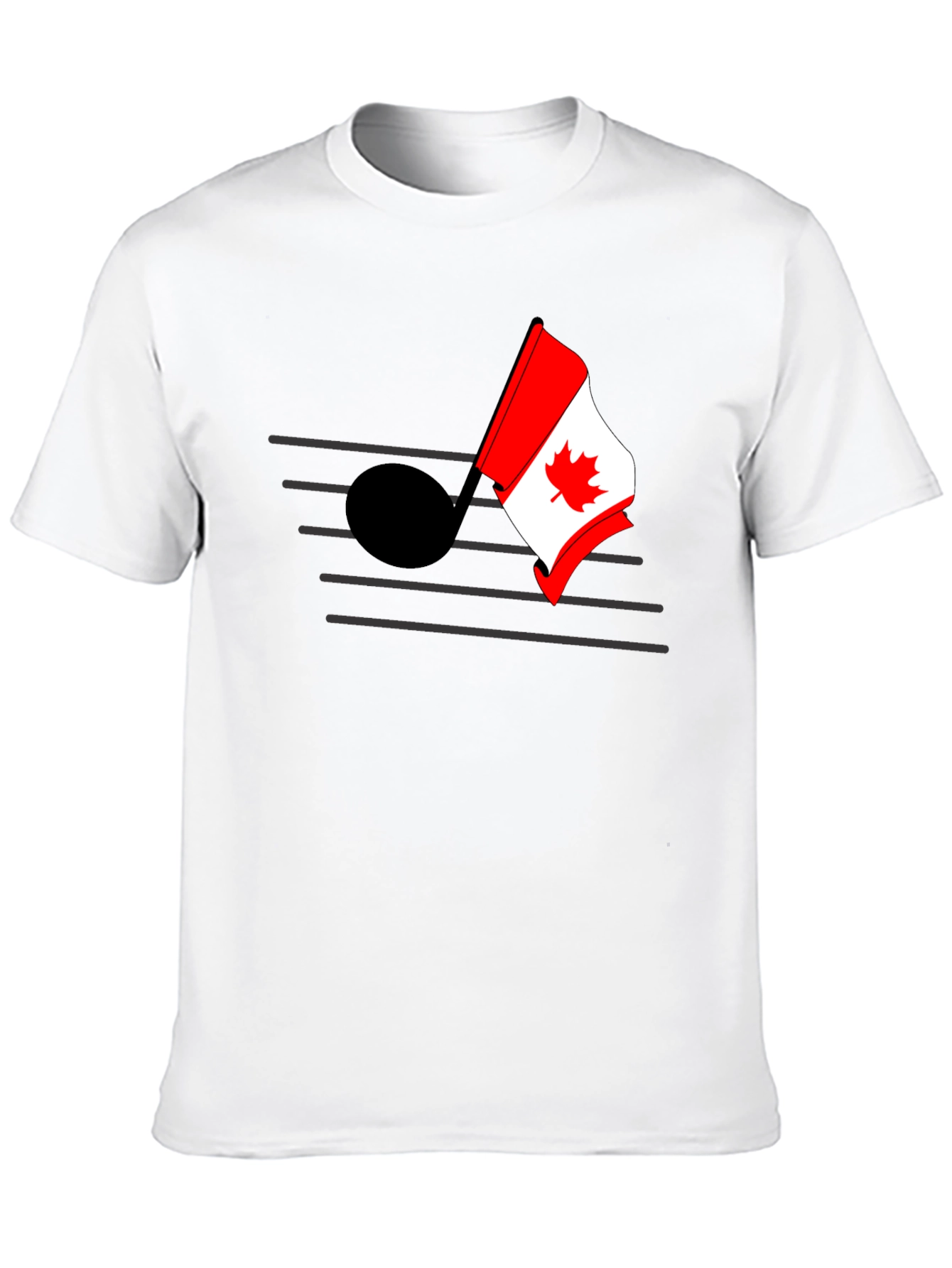 Musical Canada Flag T-Shirt