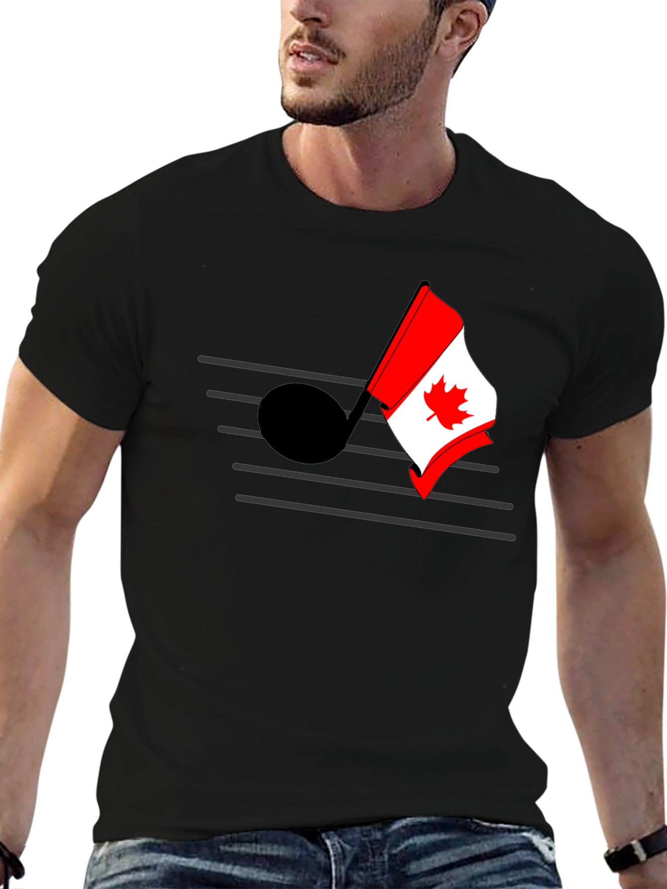 Musical Canada Flag T-Shirt