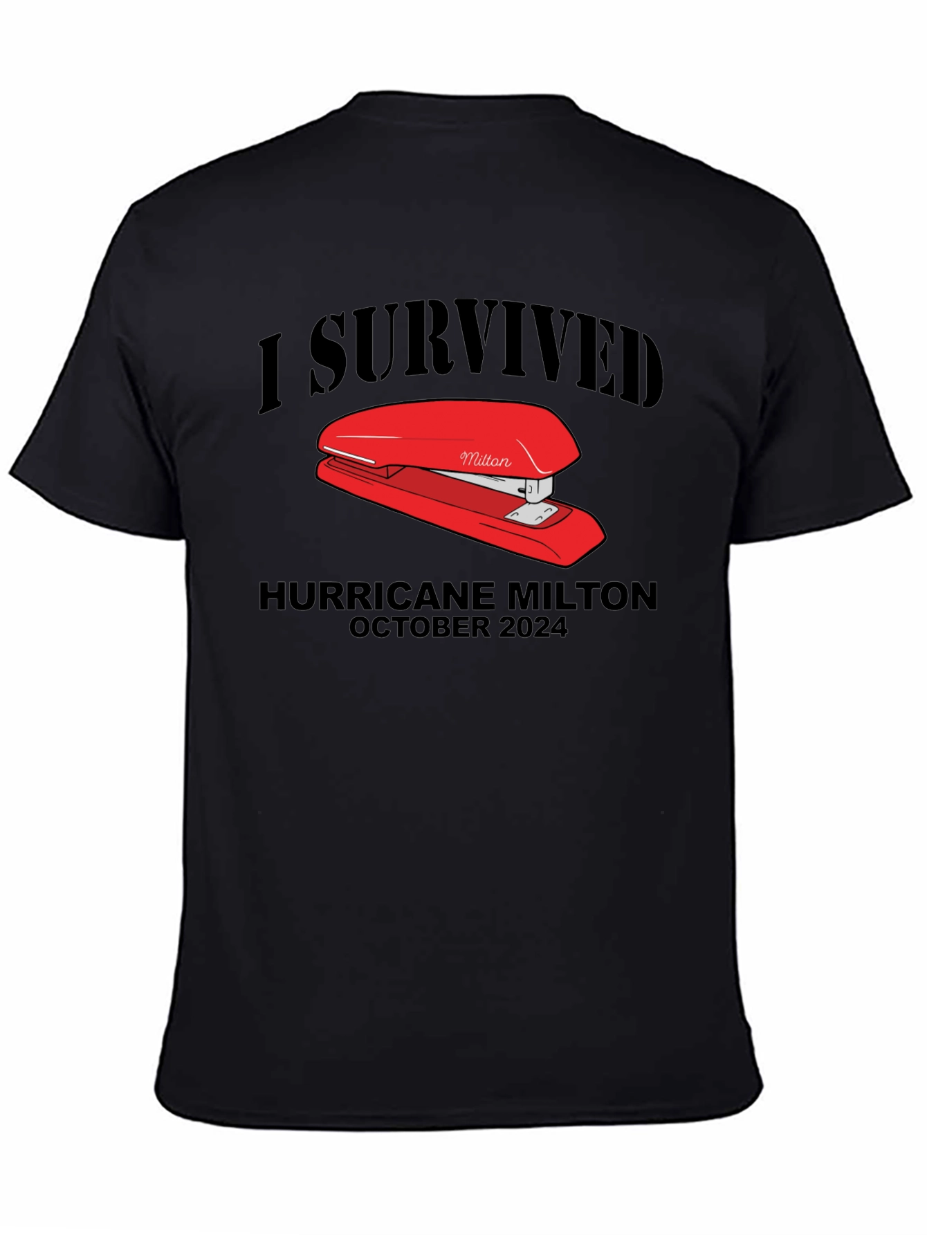 I Survived Hurricane Milton Stapler T-Shirt