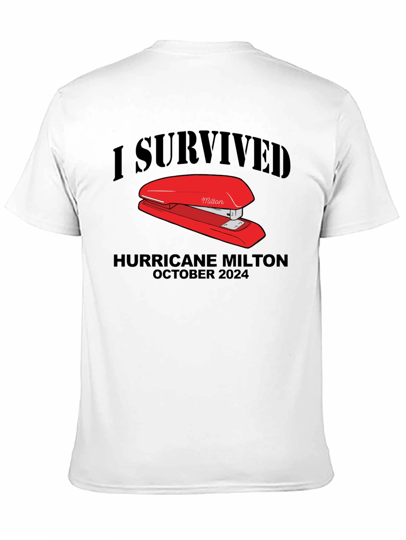 I Survived Hurricane Milton Stapler T-Shirt