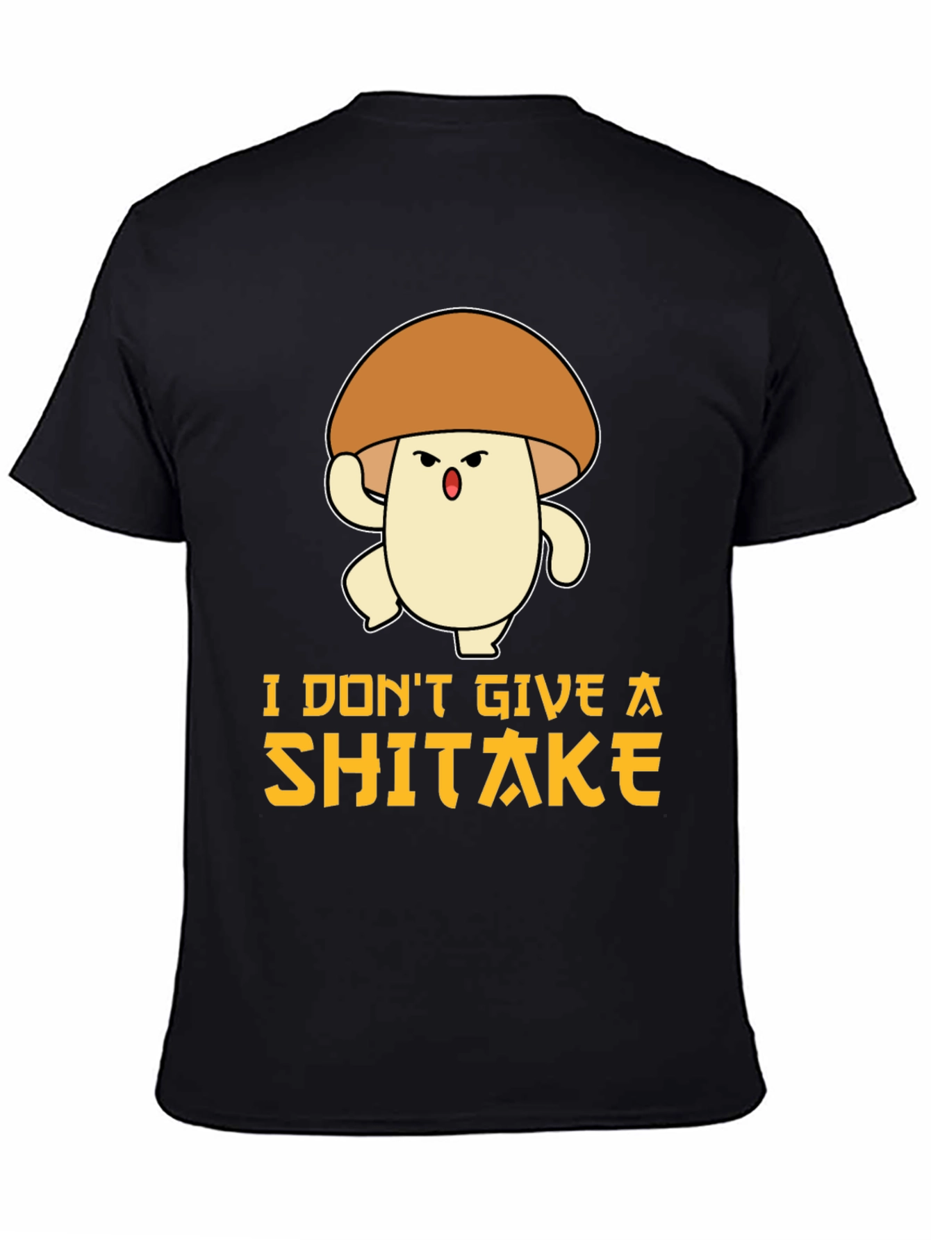 Funny Mushroom T-Shirt: I Dont Give A Shiitake