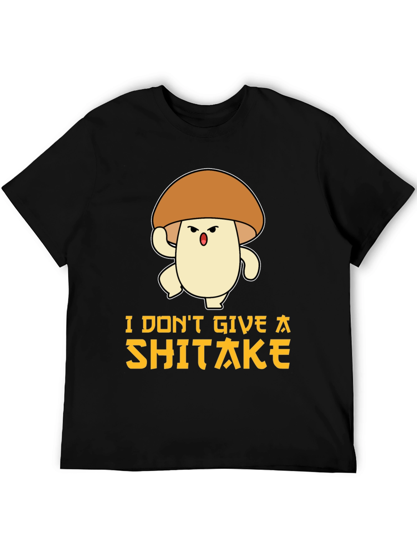 Funny Mushroom T-Shirt: I Dont Give A Shiitake