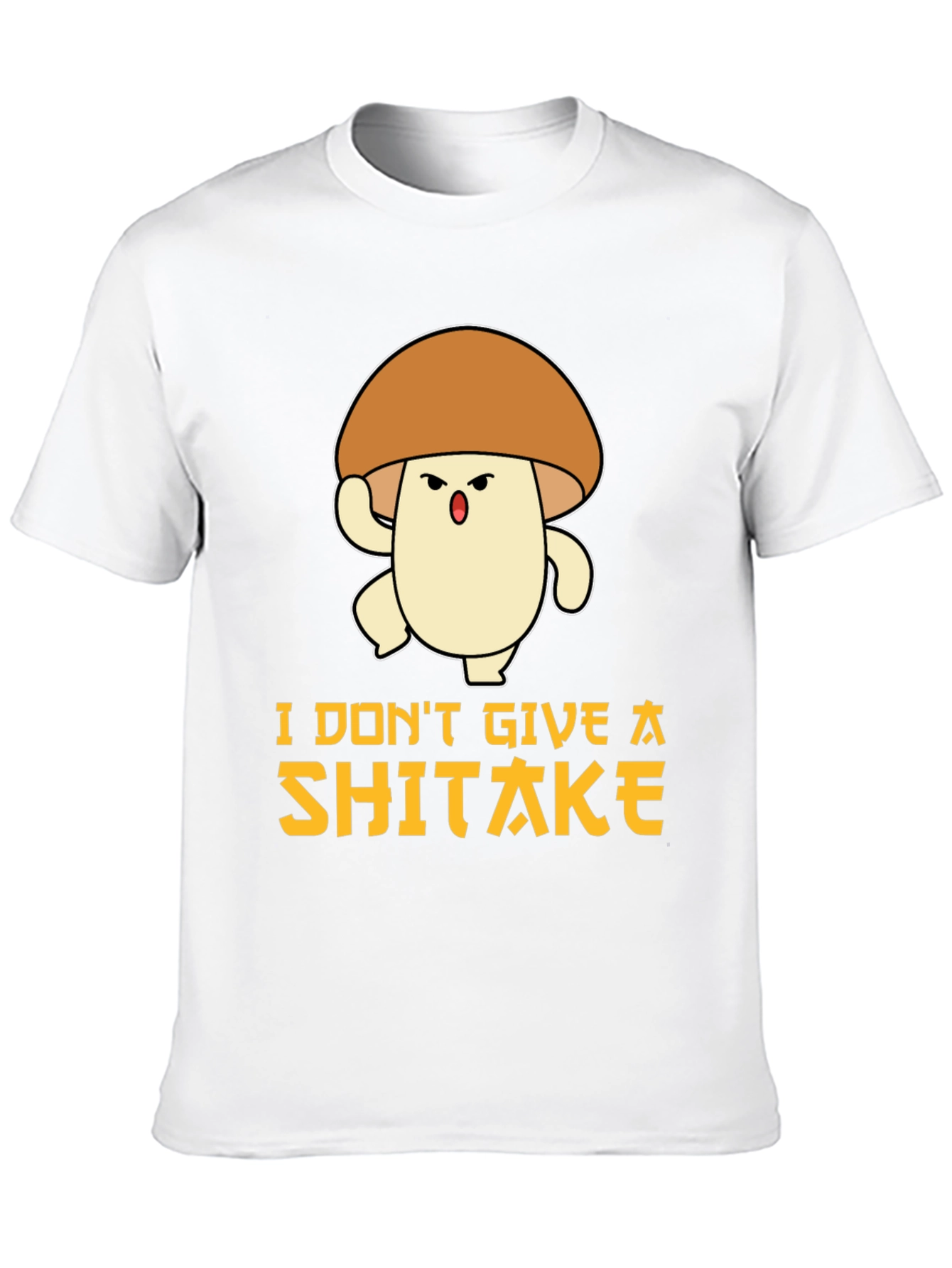 Funny Mushroom T-Shirt: I Dont Give A Shiitake