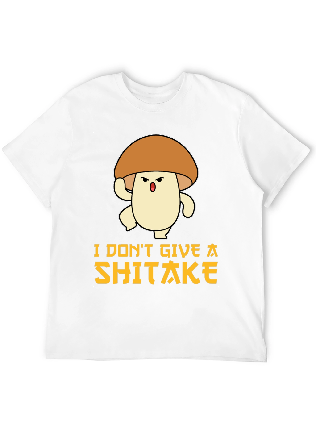 Funny Mushroom T-Shirt: I Dont Give A Shiitake