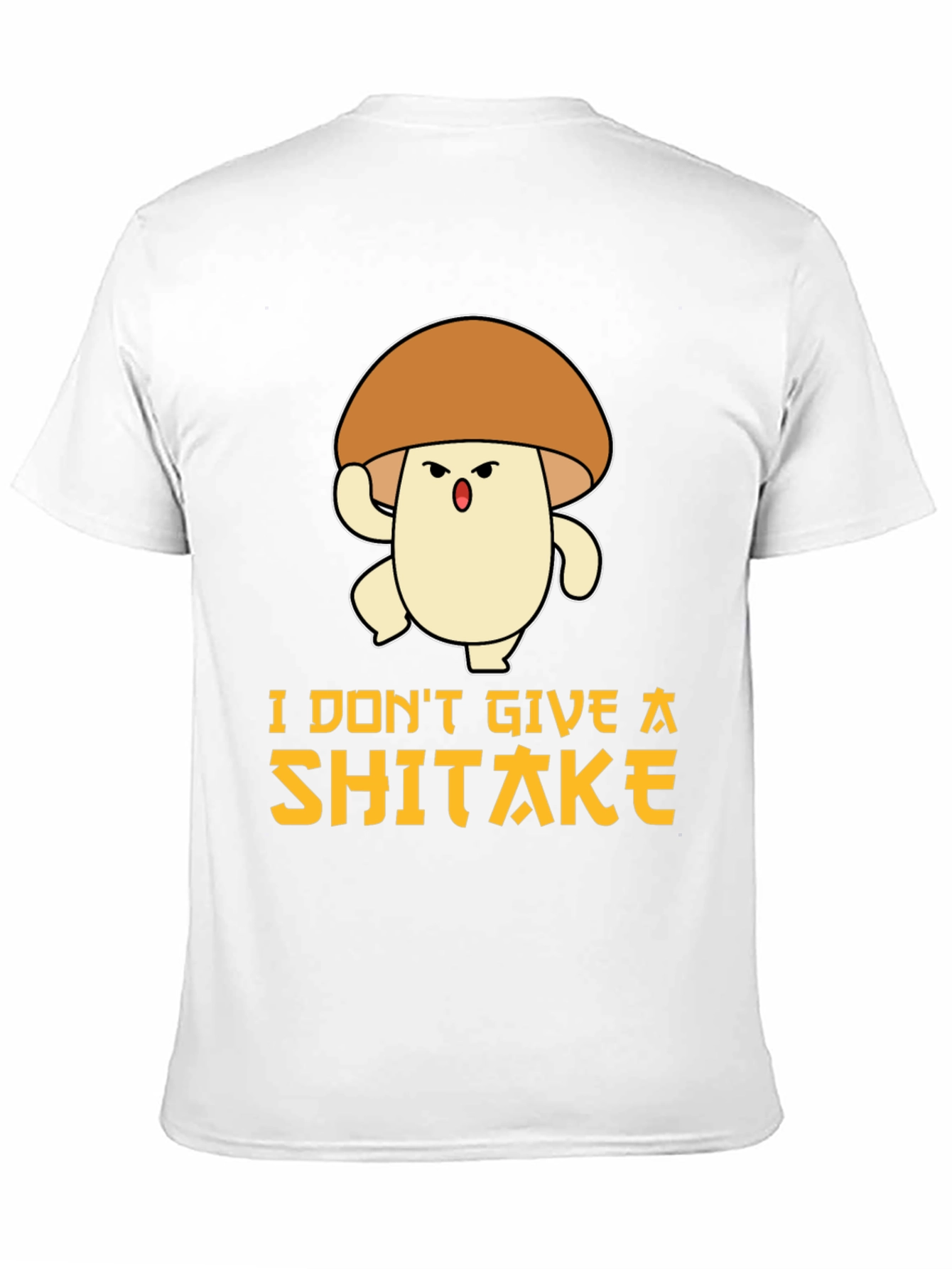 Funny Mushroom T-Shirt: I Dont Give A Shiitake