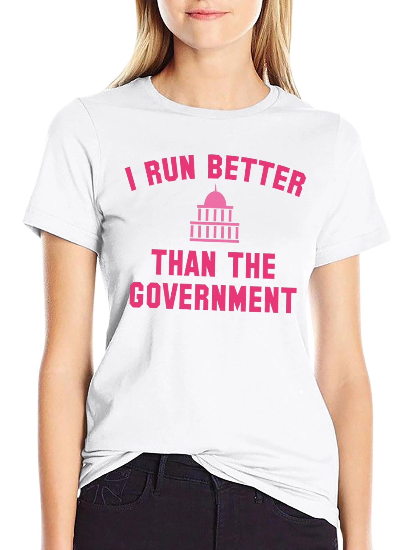 I Run Better Than The Government Graphic Tee