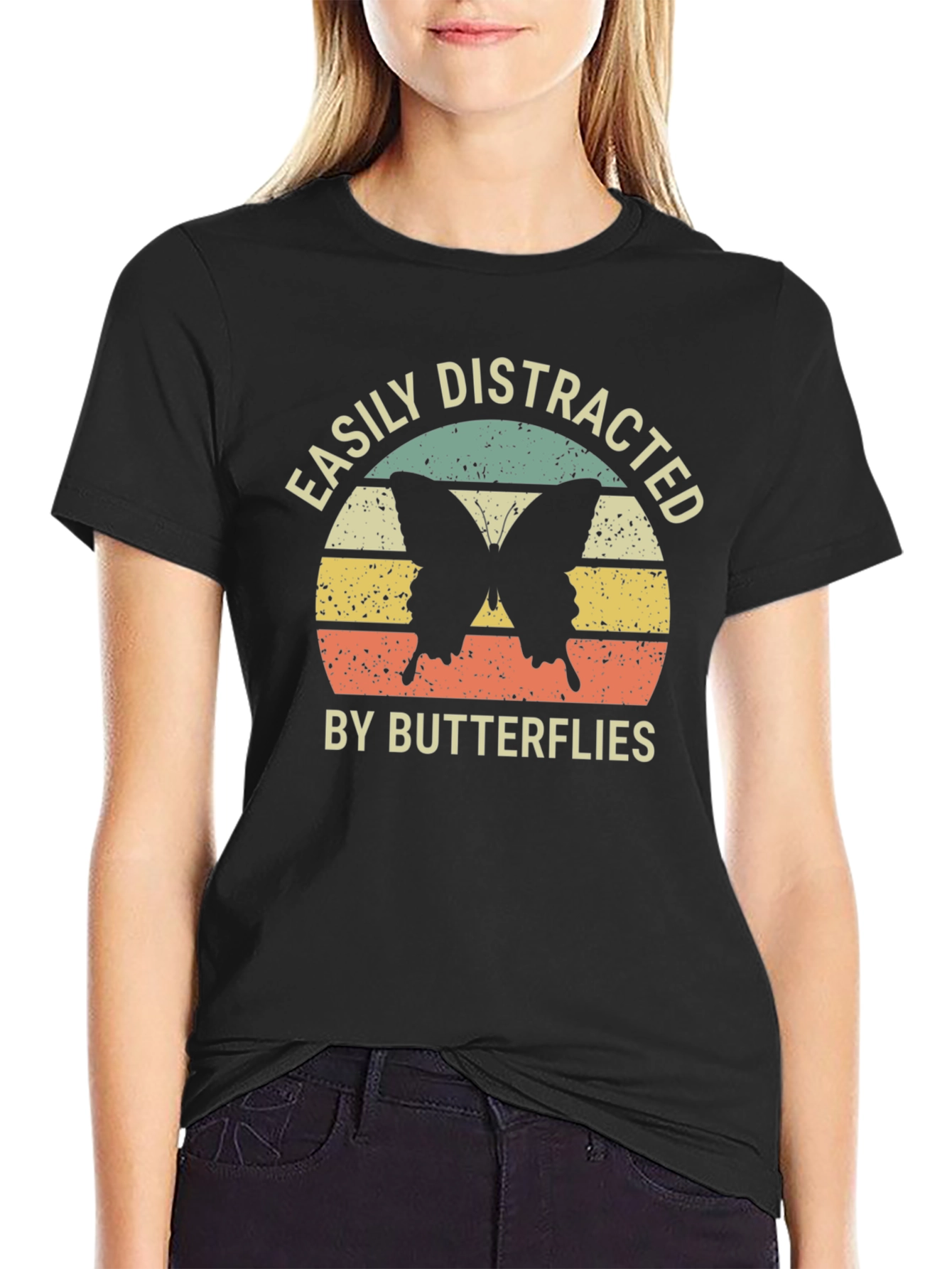 Easily Distracted by Butterflies Graphic Tee