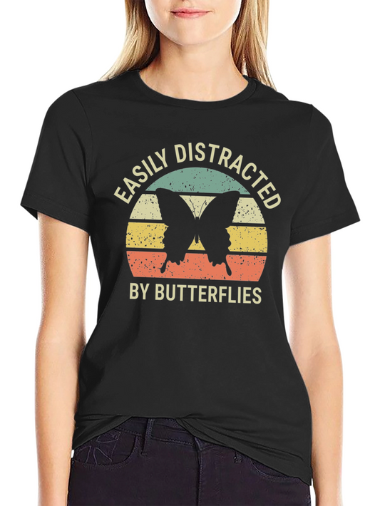 Easily Distracted by Butterflies Graphic Tee