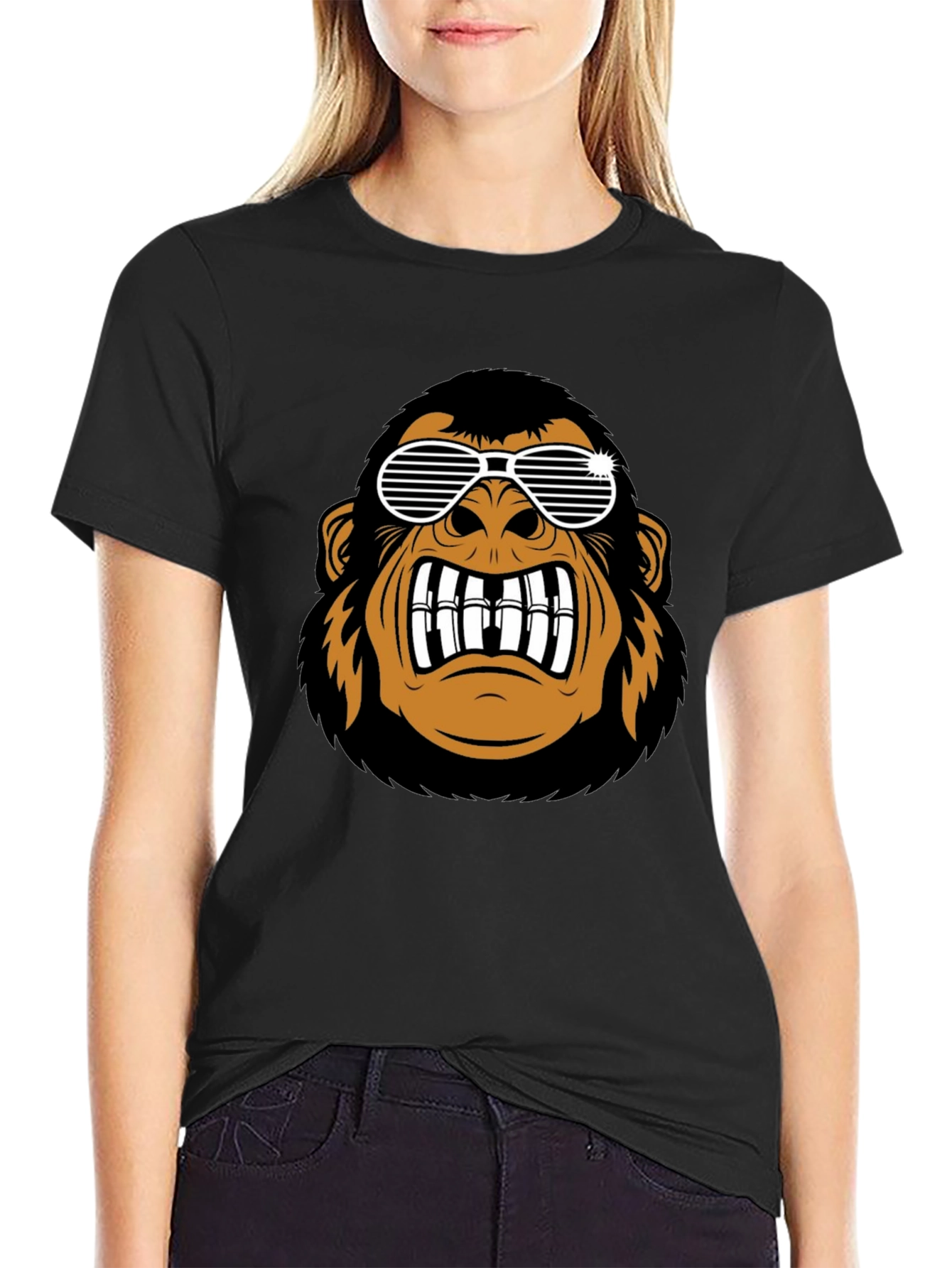 Cool Gorilla Graphic Black T-Shirt