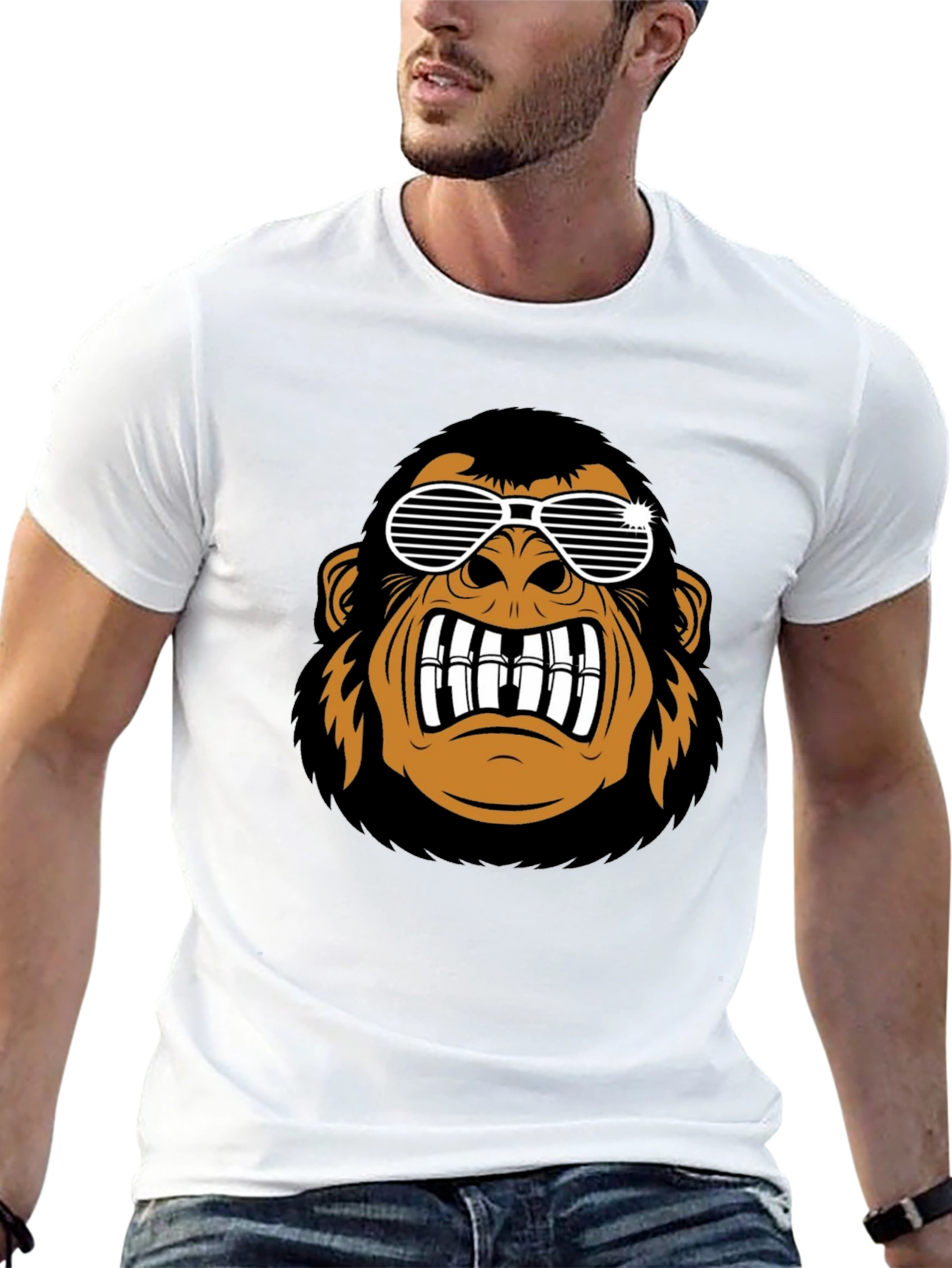 Cool Gorilla Graphic Black T-Shirt