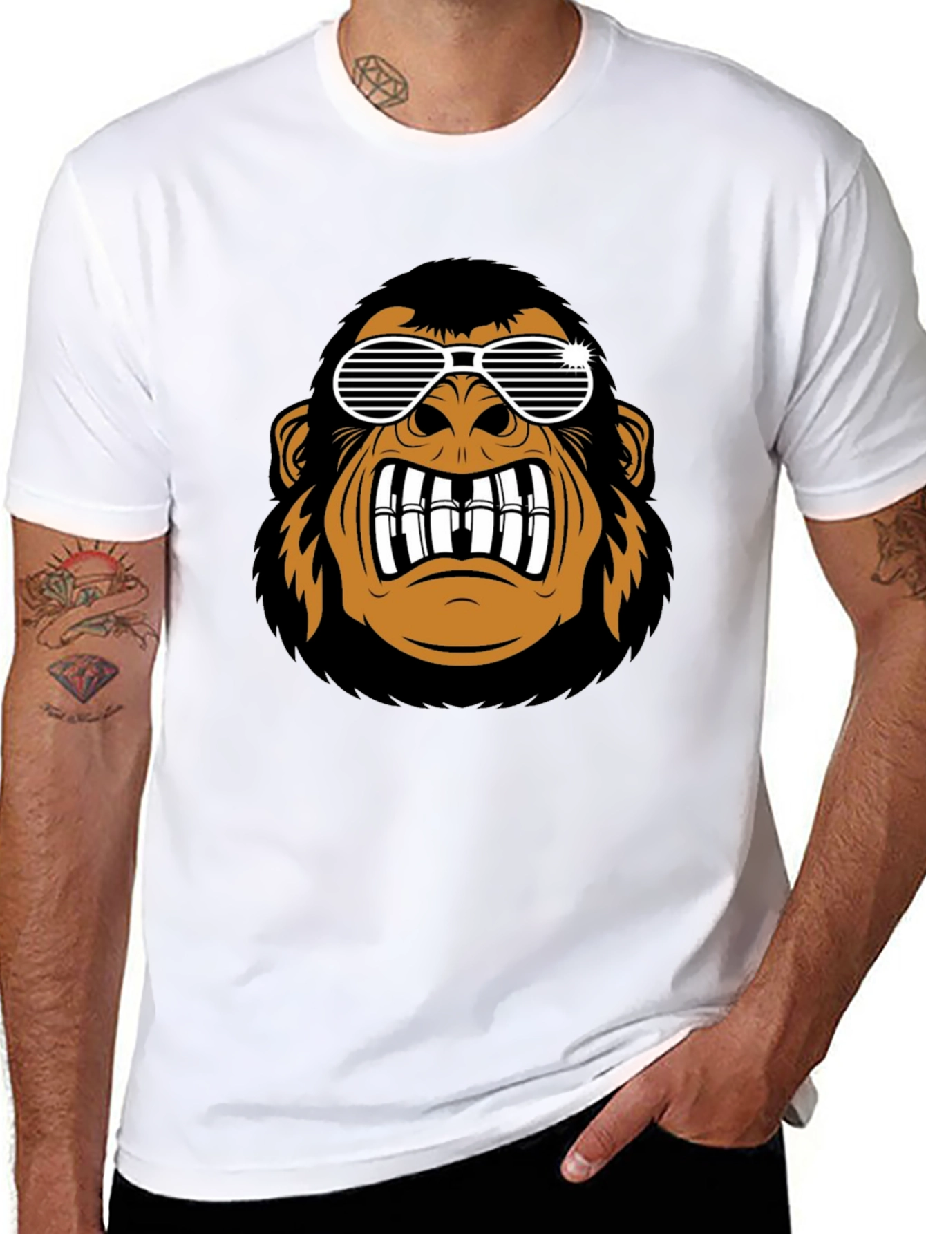 Cool Gorilla Graphic Black T-Shirt