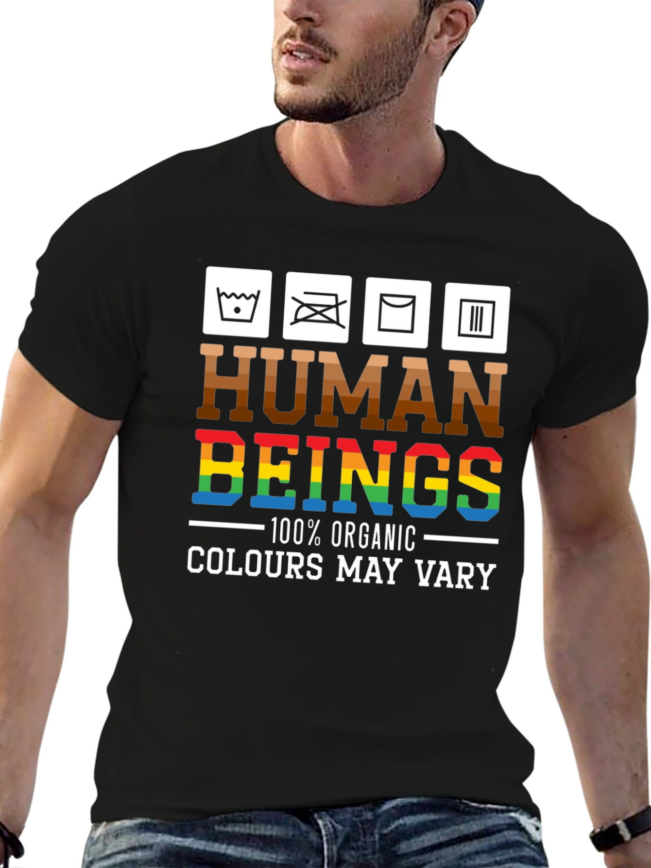 Human Beings Organic Cotton Graphic T-Shirt