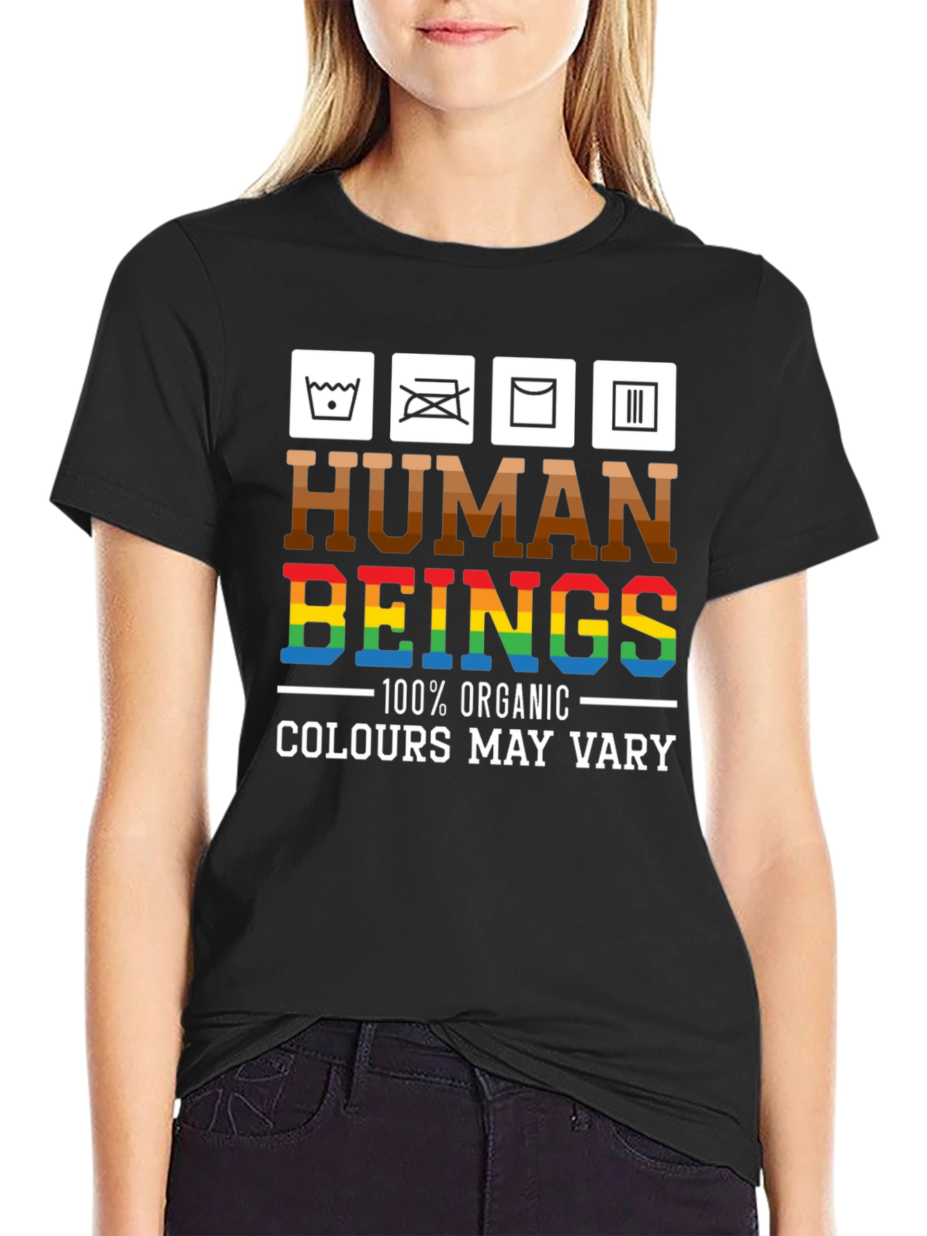 Human Beings Organic Cotton Graphic T-Shirt