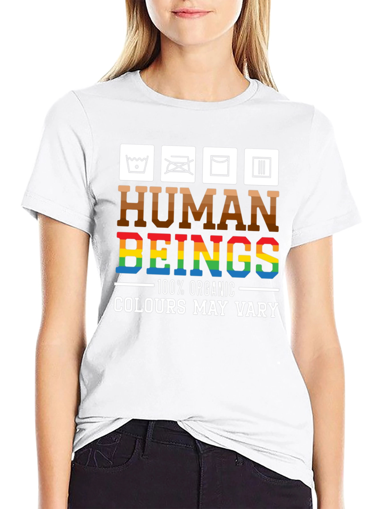 Human Beings Organic Cotton Graphic T-Shirt