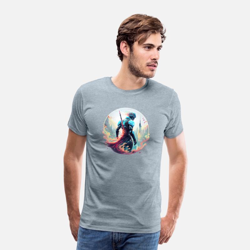 Futuristic Robot with Neon