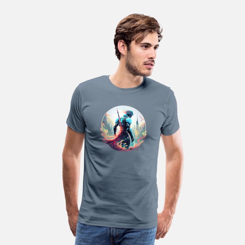 Futuristic Robot with Neon