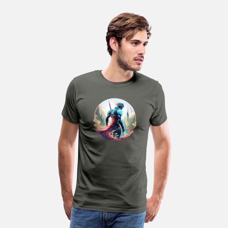 Futuristic Robot with Neon