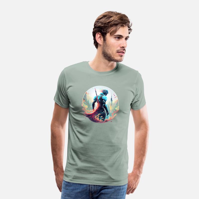 Futuristic Robot with Neon