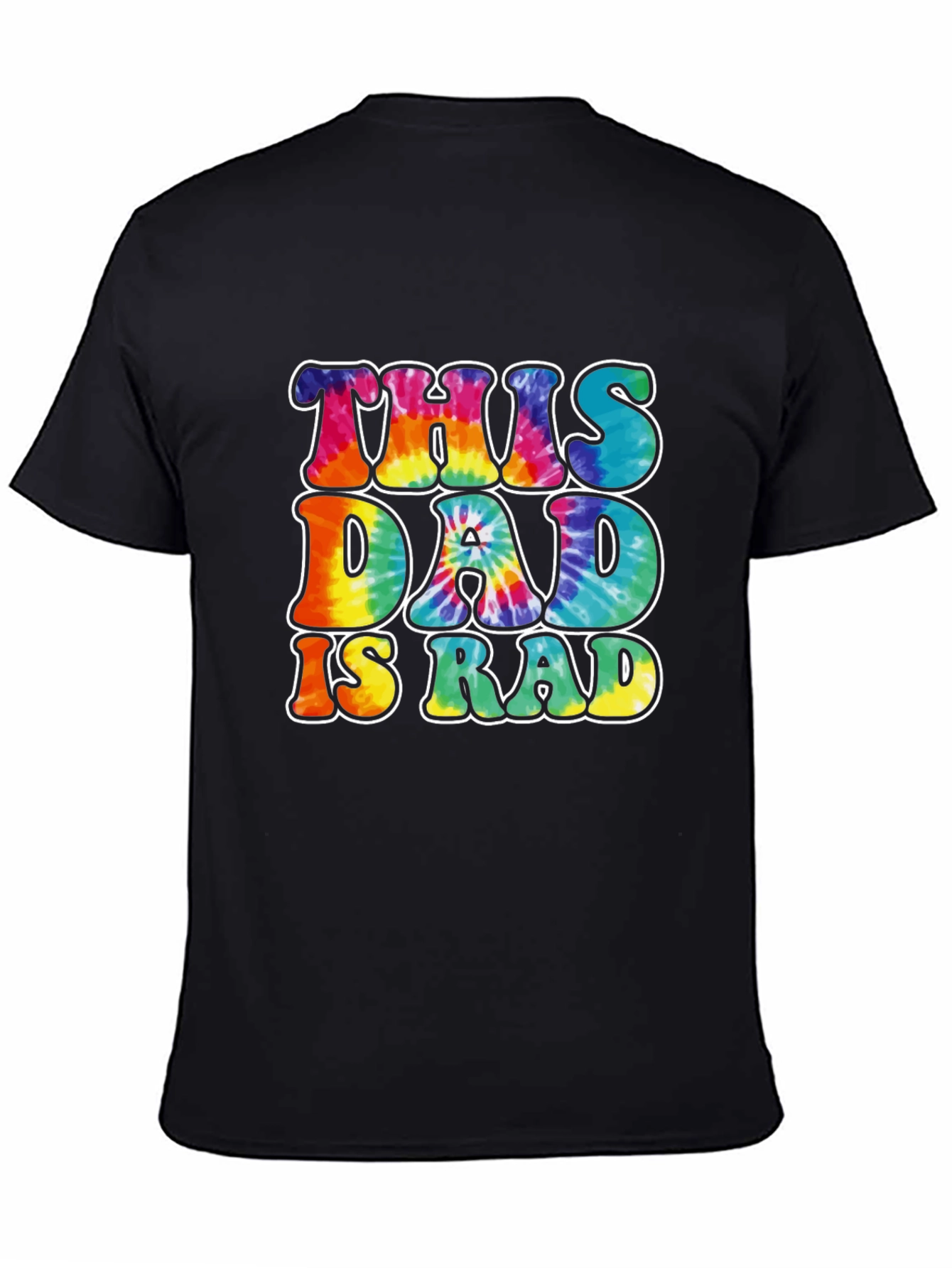 This Dad is Rad Tie-Dye Graphic T-Shirt