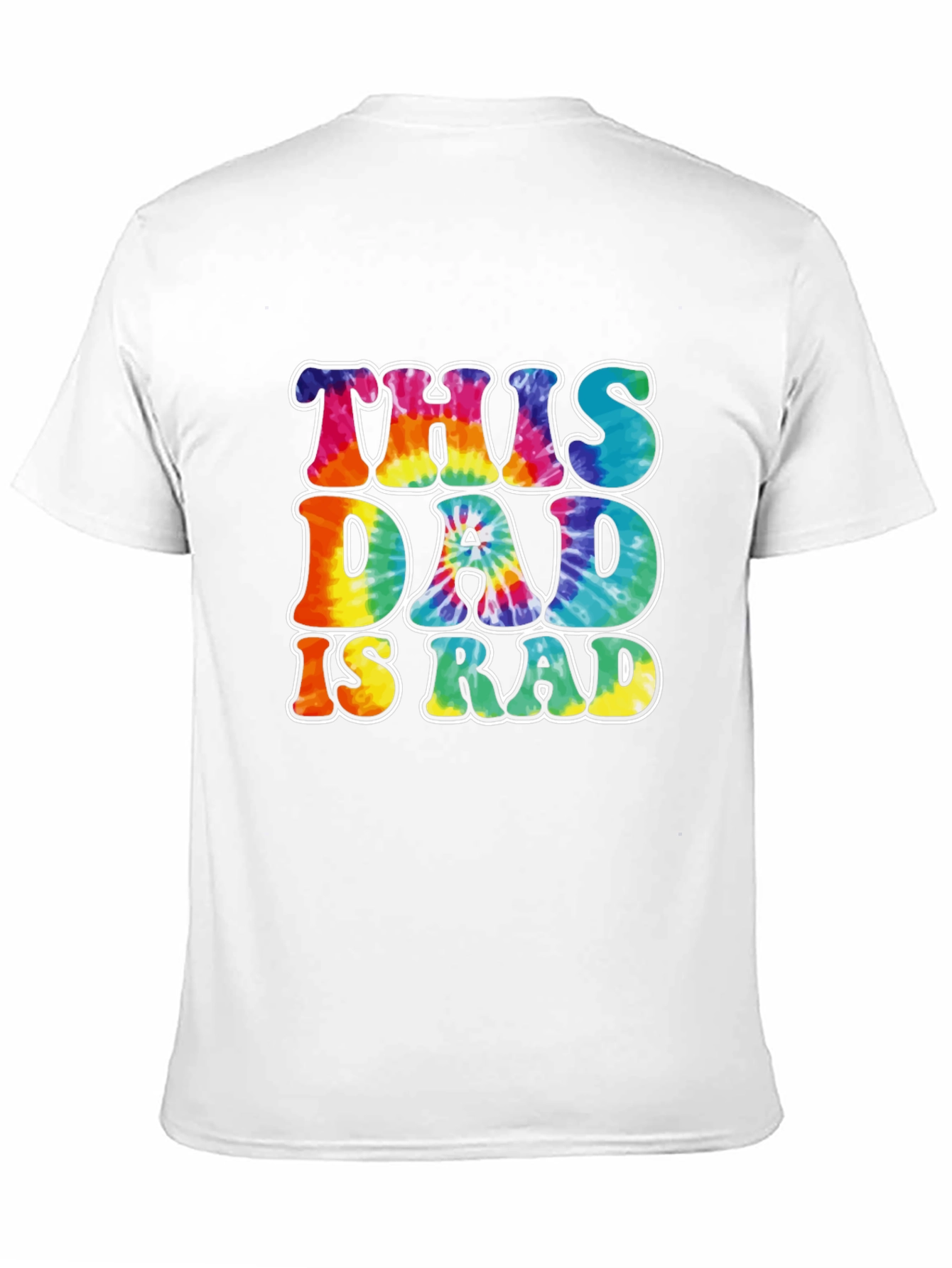 This Dad is Rad Tie-Dye Graphic T-Shirt