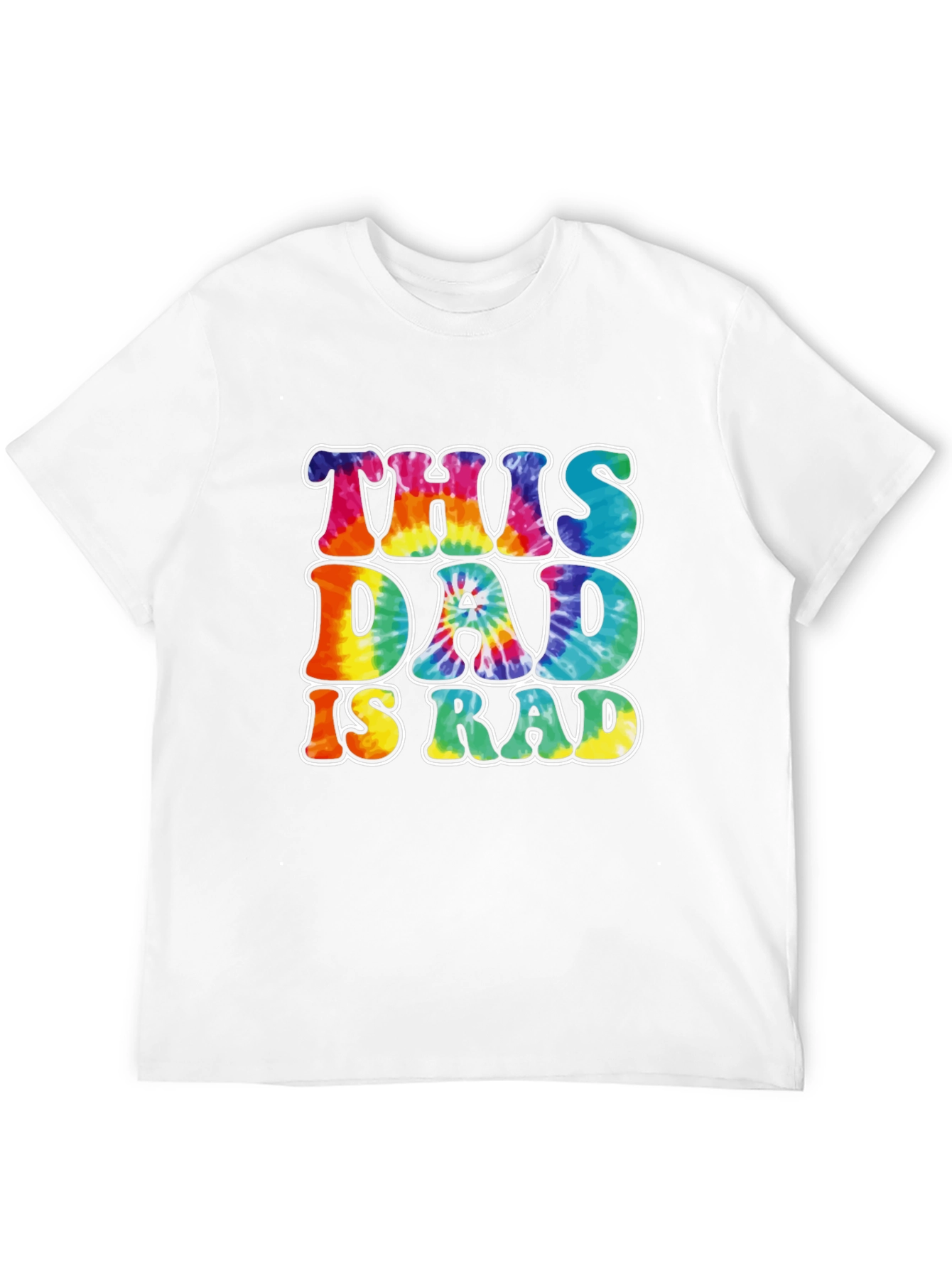 This Dad is Rad Tie-Dye Graphic T-Shirt