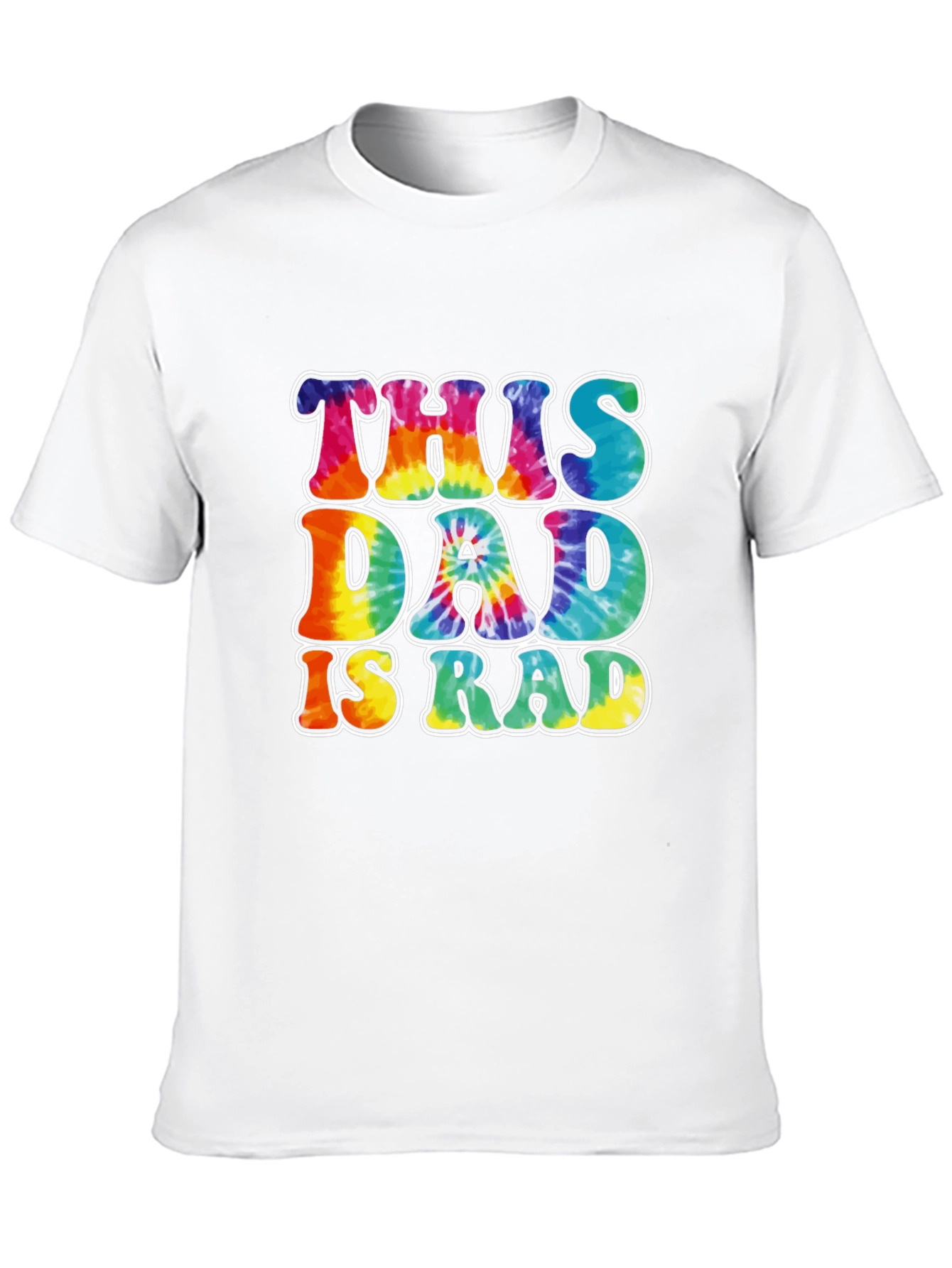 This Dad is Rad Tie-Dye Graphic T-Shirt