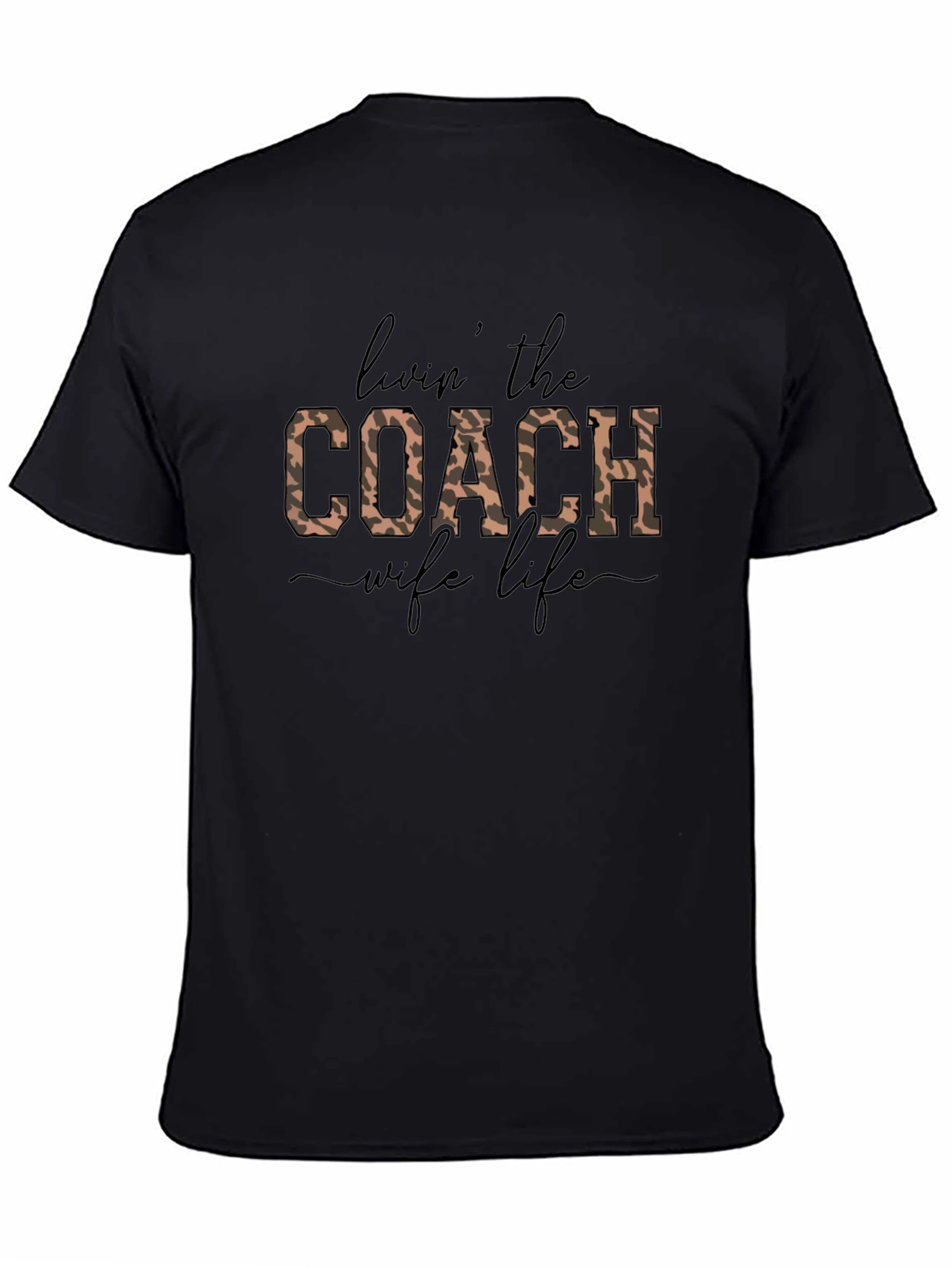 Coach Wife Life Leopard Print Graphic Tee